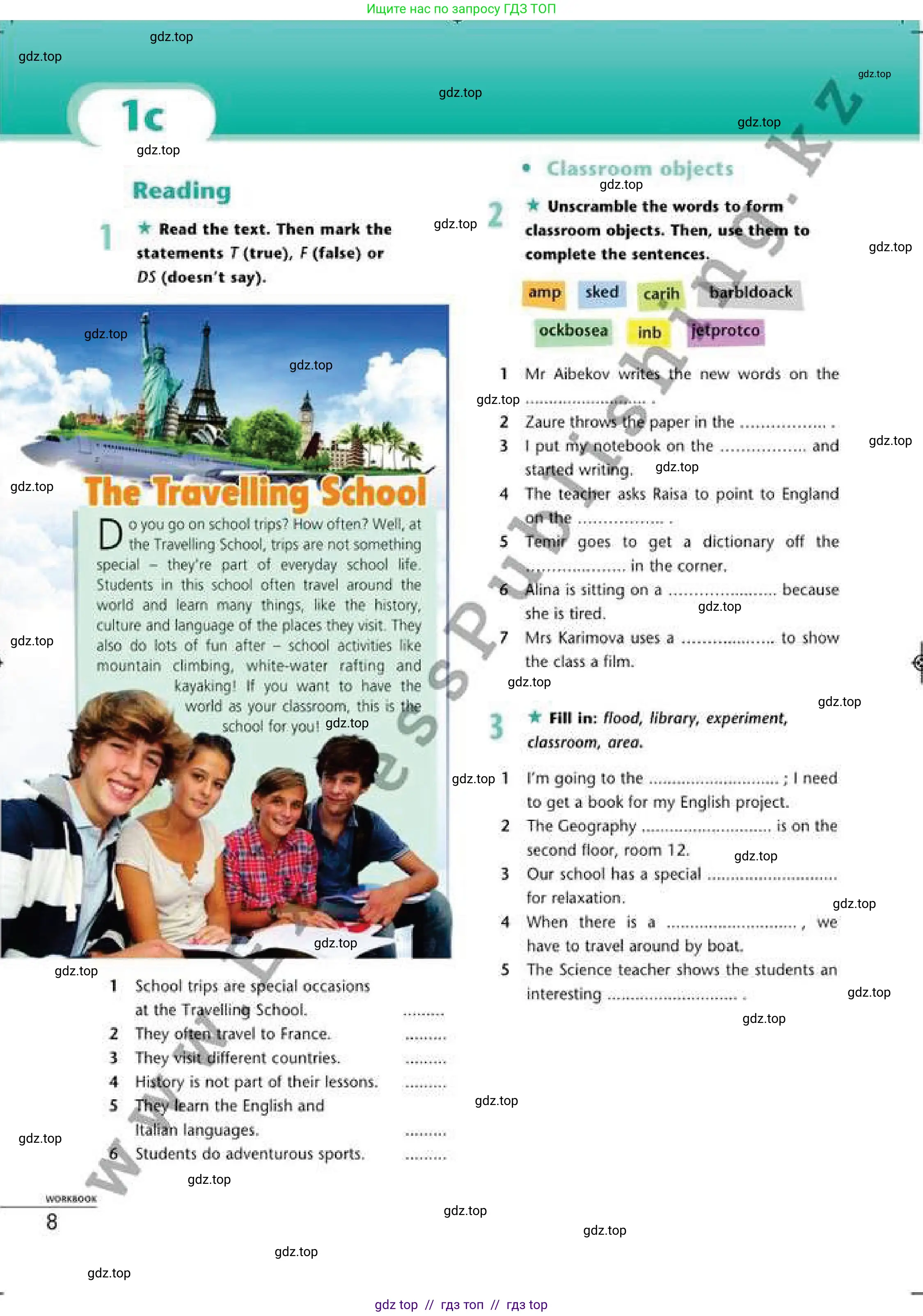 Английский язык (english), 6 класс Рабочая тетрадь (workbook), авторы: Эванс Вирджиния (Evans Virginia), Дули Дженни (Dooley Jenny), Оби Боб (Obee Bob), Мухамеджанова Наталья (Mukhamedjanova Natalya), издательство Express Publishing, Алматы, 2017, зелёного цвета, страница 8
