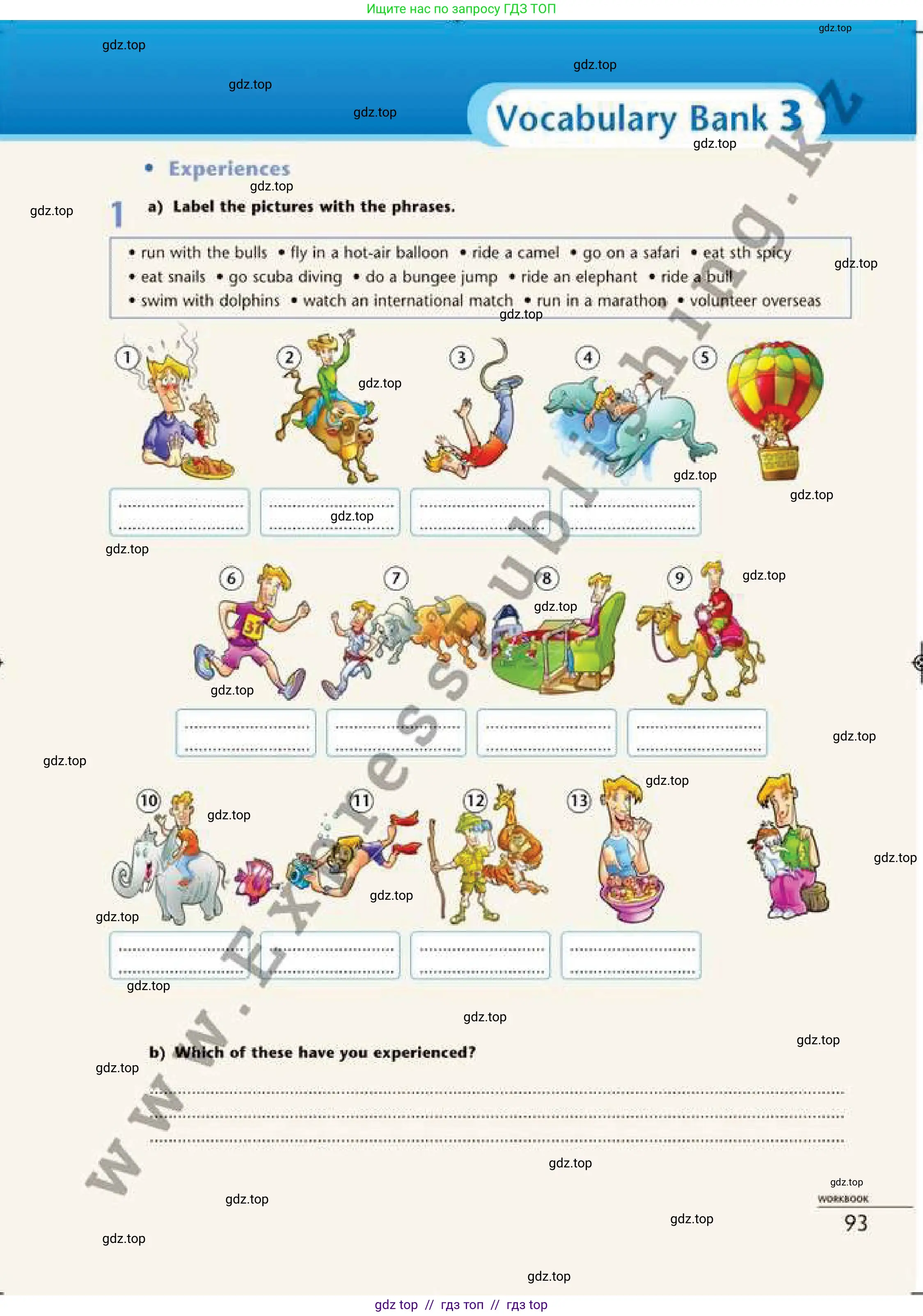 Английский язык (english), 6 класс Рабочая тетрадь (workbook), авторы: Эванс Вирджиния (Evans Virginia), Дули Дженни (Dooley Jenny), Оби Боб (Obee Bob), Мухамеджанова Наталья (Mukhamedjanova Natalya), издательство Express Publishing, Алматы, 2017, зелёного цвета, страница 93