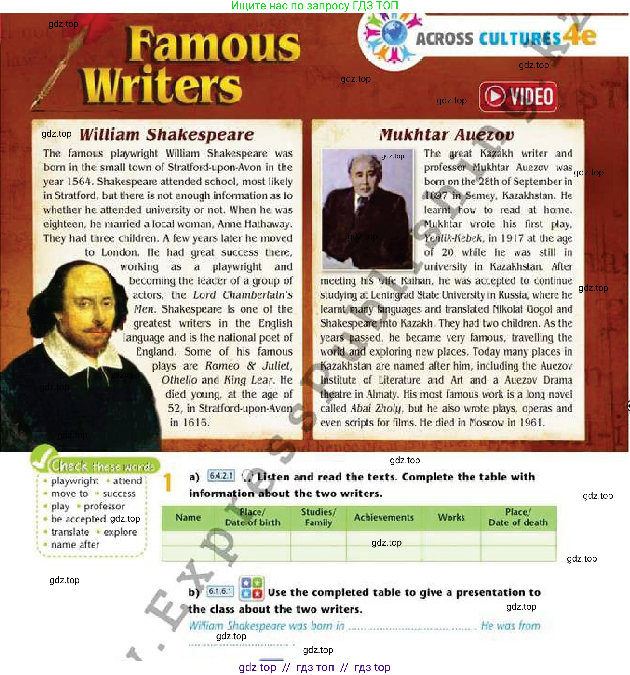 Английский язык (english), 6 класс Учебник (Student's book), авторы: Эванс Вирджиния (Evans Virginia), Дули Дженни (Dooley Jenny), Оби Боб (Obee Bob), Мухамеджанова Наталья (Mukhamedjanova Natalya), издательство Express Publishing, Алматы, 2018, зелёного цвета, страница 49, номер 1, Условие