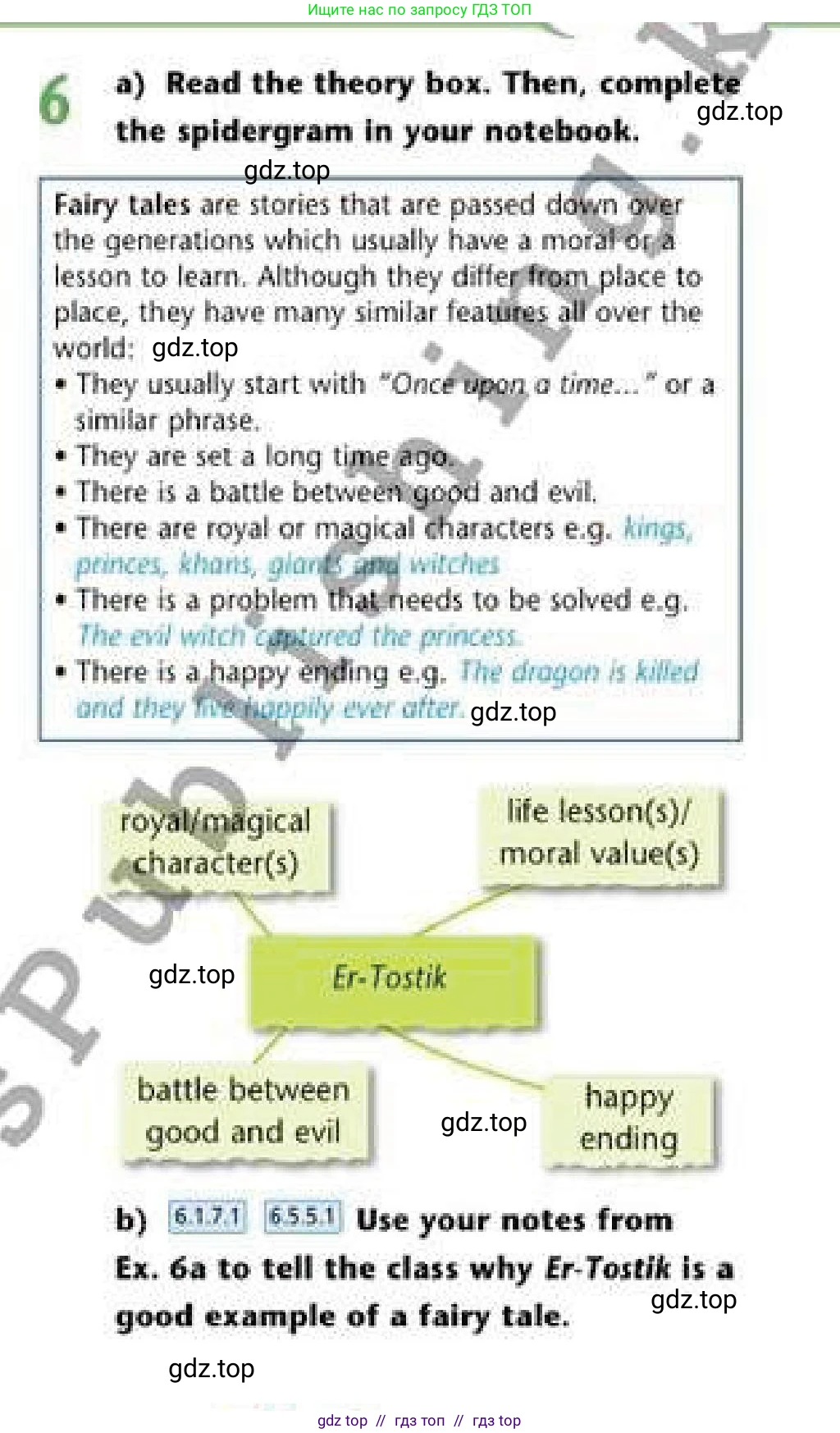 Английский язык (english), 6 класс Учебник (Student's book), авторы: Эванс Вирджиния (Evans Virginia), Дули Дженни (Dooley Jenny), Оби Боб (Obee Bob), Мухамеджанова Наталья (Mukhamedjanova Natalya), издательство Express Publishing, Алматы, 2018, зелёного цвета, страница 85, номер 6, Условие