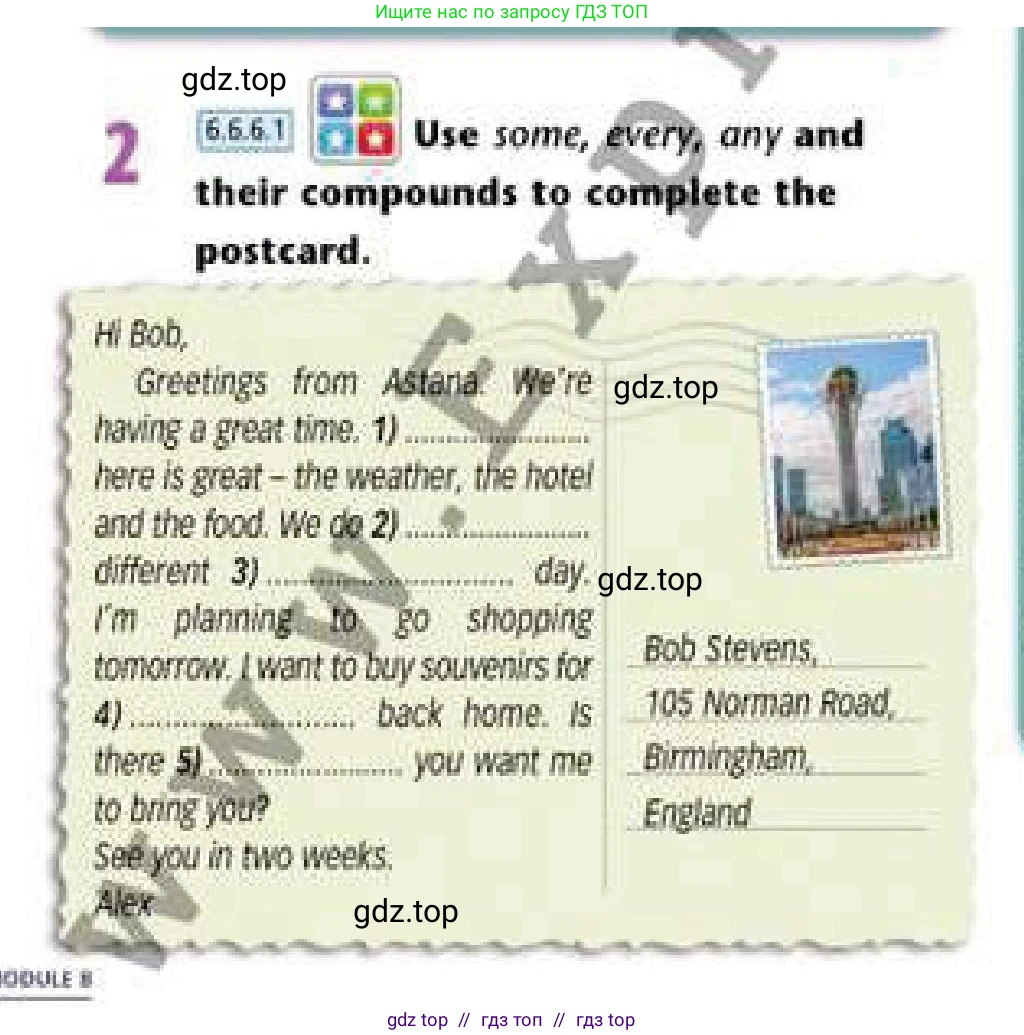 Английский язык (english), 6 класс Учебник (Student's book), авторы: Эванс Вирджиния (Evans Virginia), Дули Дженни (Dooley Jenny), Оби Боб (Obee Bob), Мухамеджанова Наталья (Mukhamedjanova Natalya), издательство Express Publishing, Алматы, 2018, зелёного цвета, страница 90, номер 2, Условие