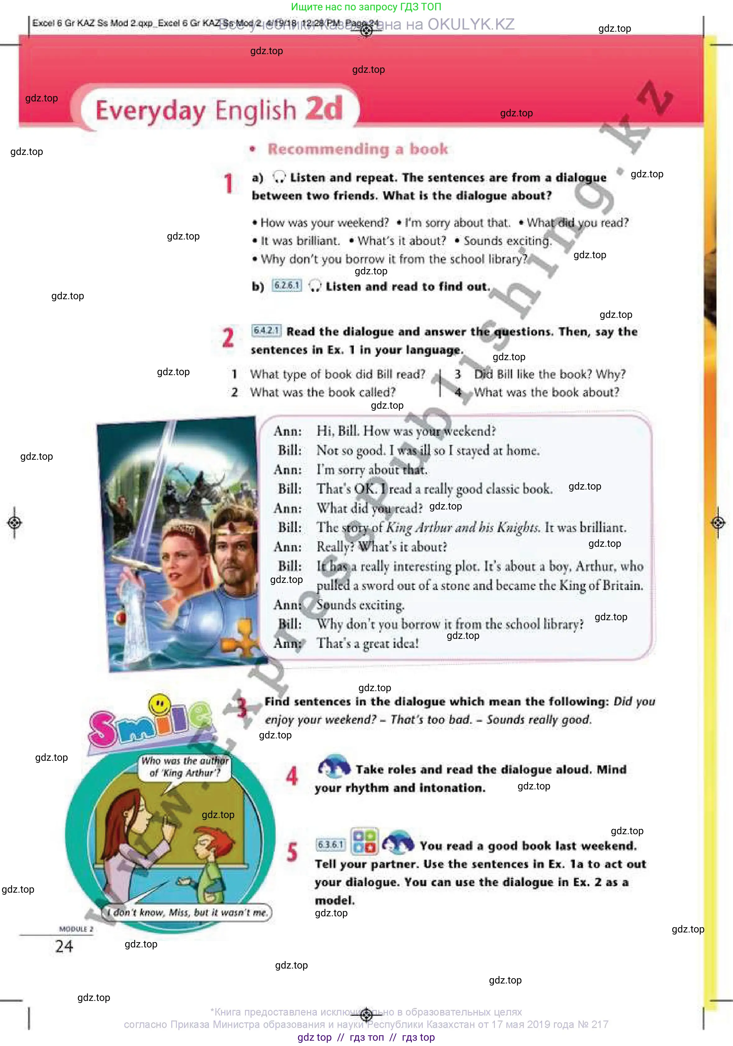 Английский язык (english), 6 класс Учебник (Student's book), авторы: Эванс Вирджиния (Evans Virginia), Дули Дженни (Dooley Jenny), Оби Боб (Obee Bob), Мухамеджанова Наталья (Mukhamedjanova Natalya), издательство Express Publishing, Алматы, 2018, зелёного цвета, страница 24