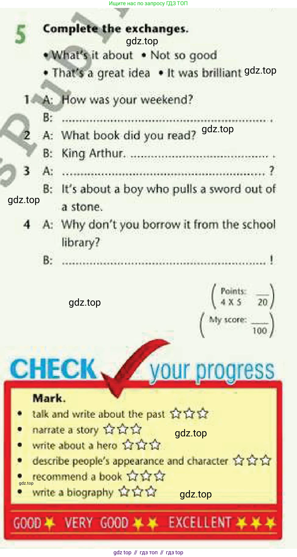 Английский язык (english), 6 класс Учебник (Student's book), авторы: Эванс Вирджиния (Evans Virginia), Дули Дженни (Dooley Jenny), Оби Боб (Obee Bob), Мухамеджанова Наталья (Mukhamedjanova Natalya), издательство Express Publishing, Алматы, 2018, зелёного цвета, страница 121, номер 5, Условие