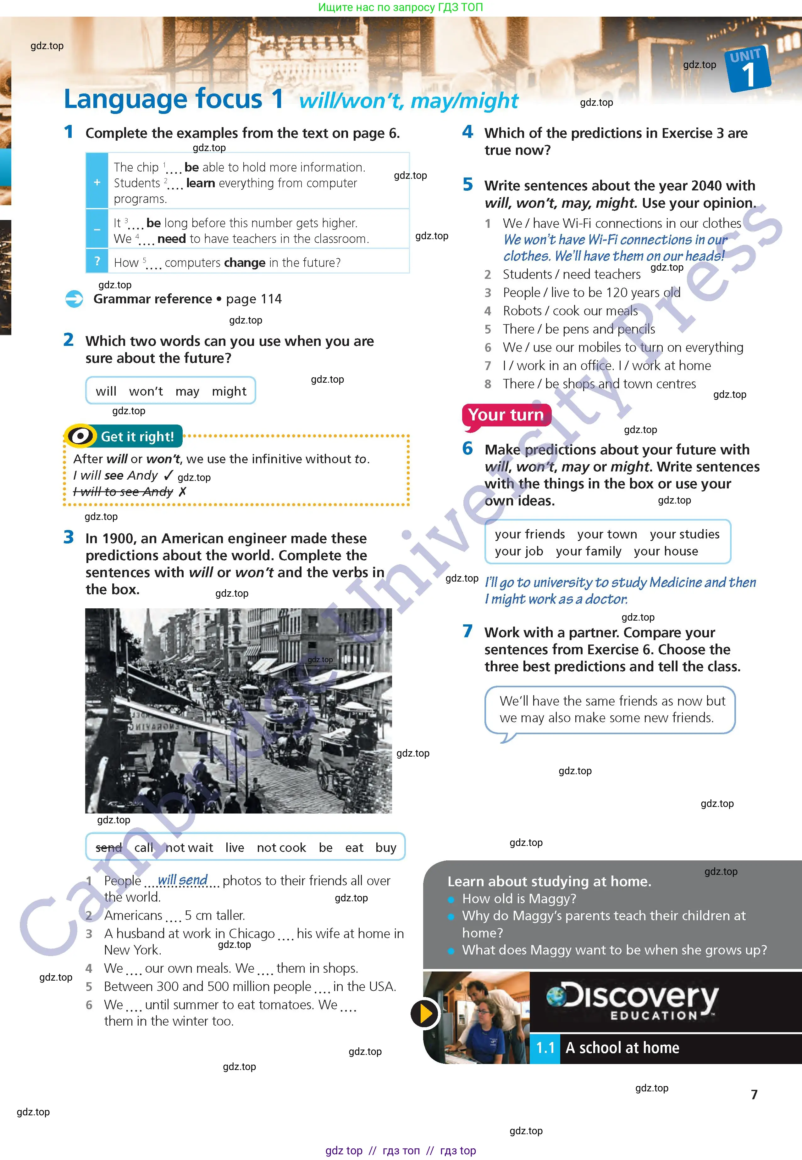 Английский язык (english), 6 класс Учебник (Student's book), авторы: Goldstein Ben, Jones Ceri, Anderson Vicki, Heyderman Emma, Higgins Eoin, издательство Cambridge University Press, Алматы, 2019, страница 7