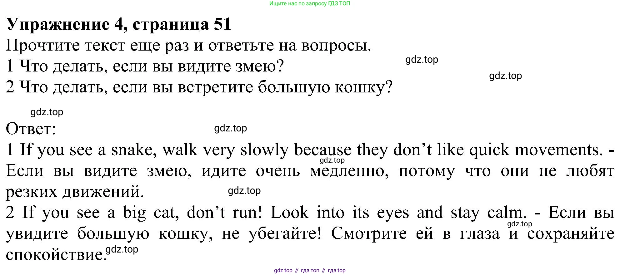 ГДЗ Английский язык (english), 6 класс рабочая тетрадь, авторы: Комарова Юлия Александровна, Ларионова Ирина Владимировна, издательство Русское слово, Москва, 2022, розового цвета, страница 51, номер 4, Решение
