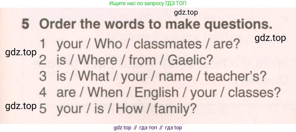 ГДЗ Английский язык (english), 6 класс Учебник (Student's book), авторы: Комарова Юлия Александровна, Ларионова Ирина Владимировна, издательство Русское слово, Москва, 2022, розового цвета, страница 15, номер 5, Условие