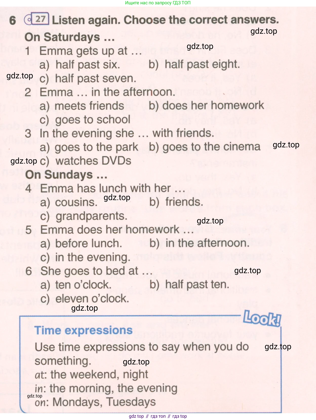 ГДЗ Английский язык (english), 6 класс Учебник (Student's book), авторы: Комарова Юлия Александровна, Ларионова Ирина Владимировна, издательство Русское слово, Москва, 2022, розового цвета, страница 37, номер 6, Условие