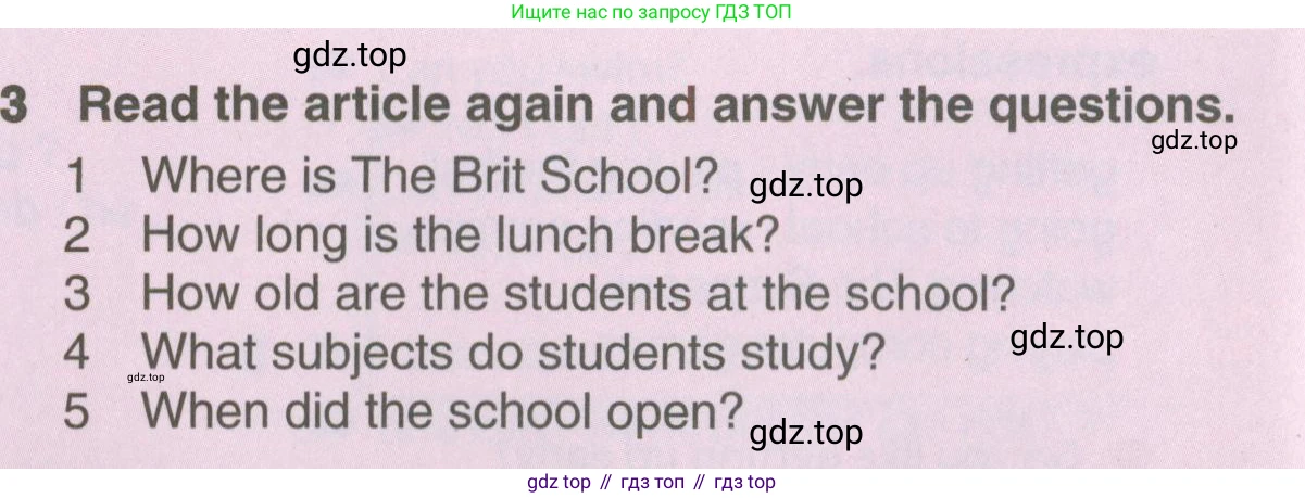 ГДЗ Английский язык (english), 6 класс Учебник (Student's book), авторы: Комарова Юлия Александровна, Ларионова Ирина Владимировна, издательство Русское слово, Москва, 2022, розового цвета, страница 51, номер 3, Условие