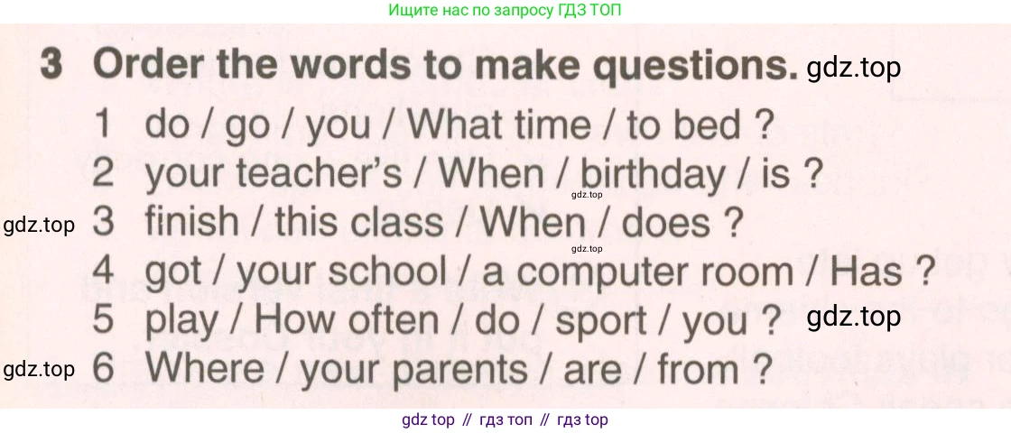 ГДЗ Английский язык (english), 6 класс Учебник (Student's book), авторы: Комарова Юлия Александровна, Ларионова Ирина Владимировна, издательство Русское слово, Москва, 2022, розового цвета, страница 55, номер 3, Условие