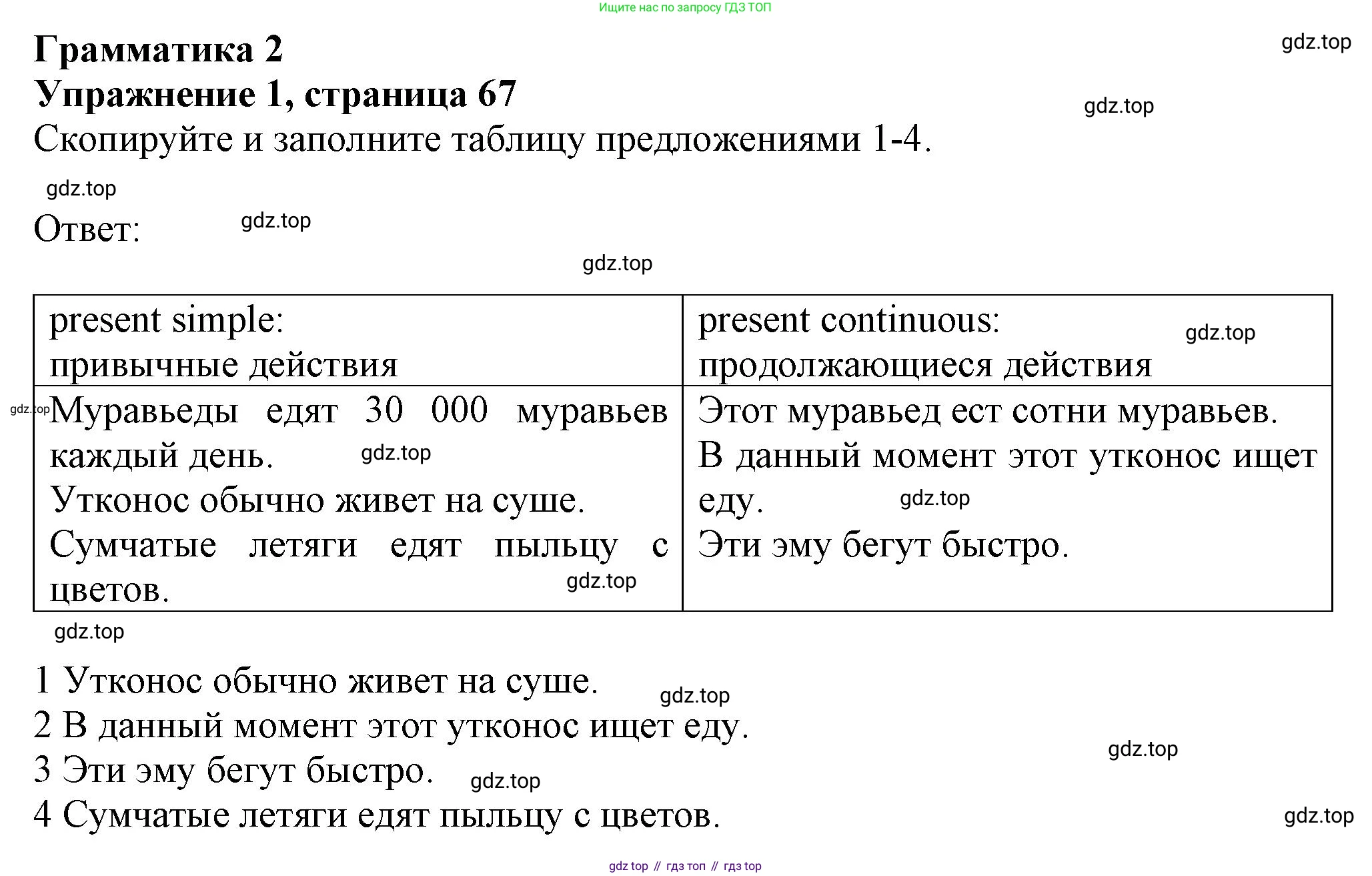 ГДЗ Английский язык (english), 6 класс Учебник (Student's book), авторы: Комарова Юлия Александровна, Ларионова Ирина Владимировна, издательство Русское слово, Москва, 2022, розового цвета, страница 67, номер 1, Решение