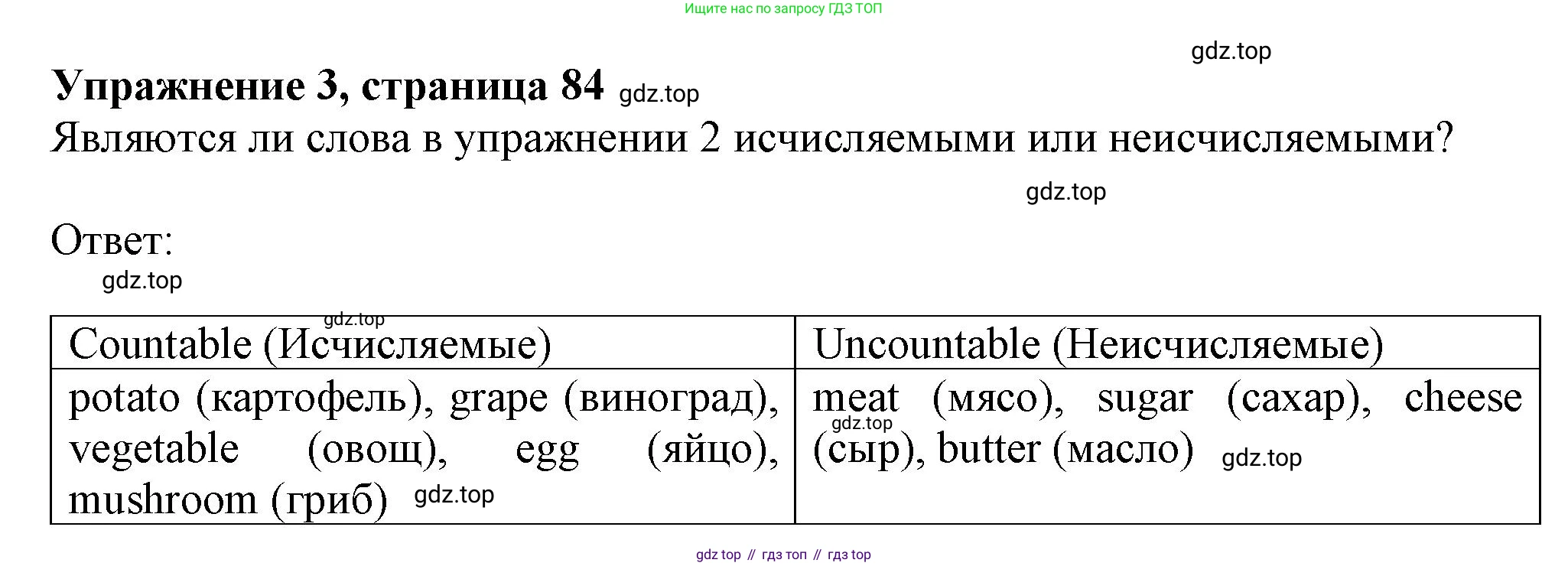 ГДЗ Английский язык (english), 6 класс Учебник (Student's book), авторы: Комарова Юлия Александровна, Ларионова Ирина Владимировна, издательство Русское слово, Москва, 2022, розового цвета, страница 84, номер 3, Решение