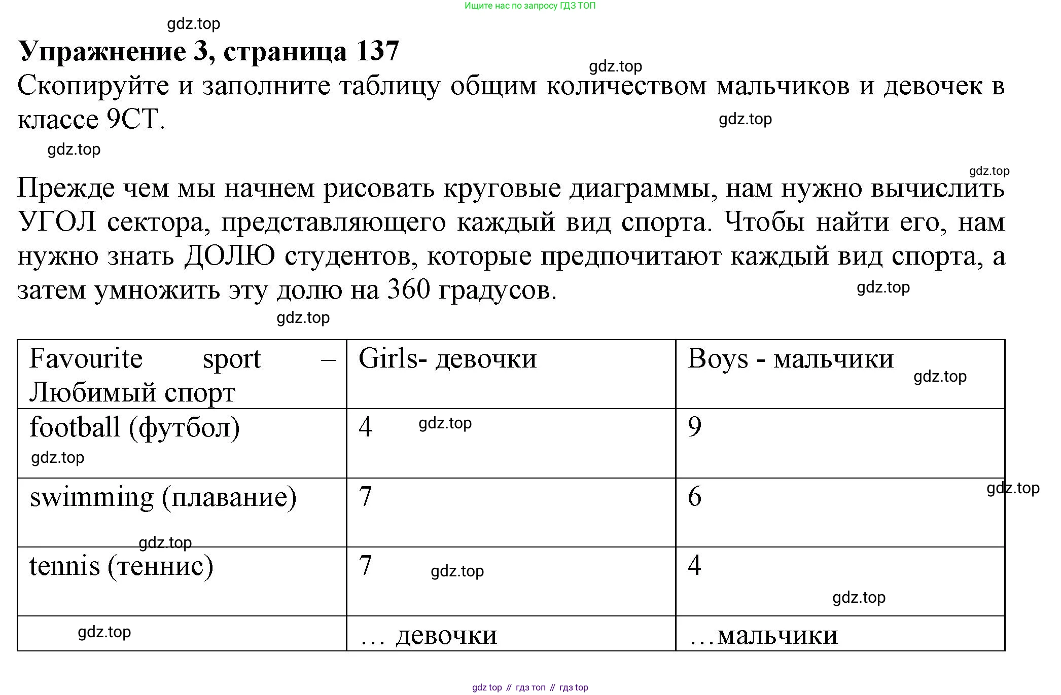 ГДЗ Английский язык (english), 6 класс Учебник (Student's book), авторы: Комарова Юлия Александровна, Ларионова Ирина Владимировна, издательство Русское слово, Москва, 2022, розового цвета, страница 137, номер 3, Решение