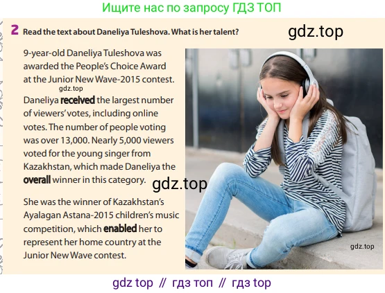 Английский язык (english), 6 класс Учебник (Student's book), авторы: Манн Малкольм (Mann Malcolm), Тейлор-Ноулз Стив (Taylore-Knowles Steve), издательство Macmillan Education, Алматы, 2012, страница 45, номер 2, Условие