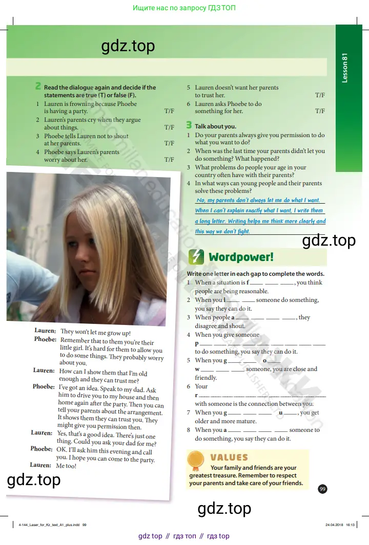 Английский язык (english), 6 класс Учебник (Student's book), авторы: Манн Малкольм (Mann Malcolm), Тейлор-Ноулз Стив (Taylore-Knowles Steve), издательство Macmillan Education, Алматы, 2012, страница 99