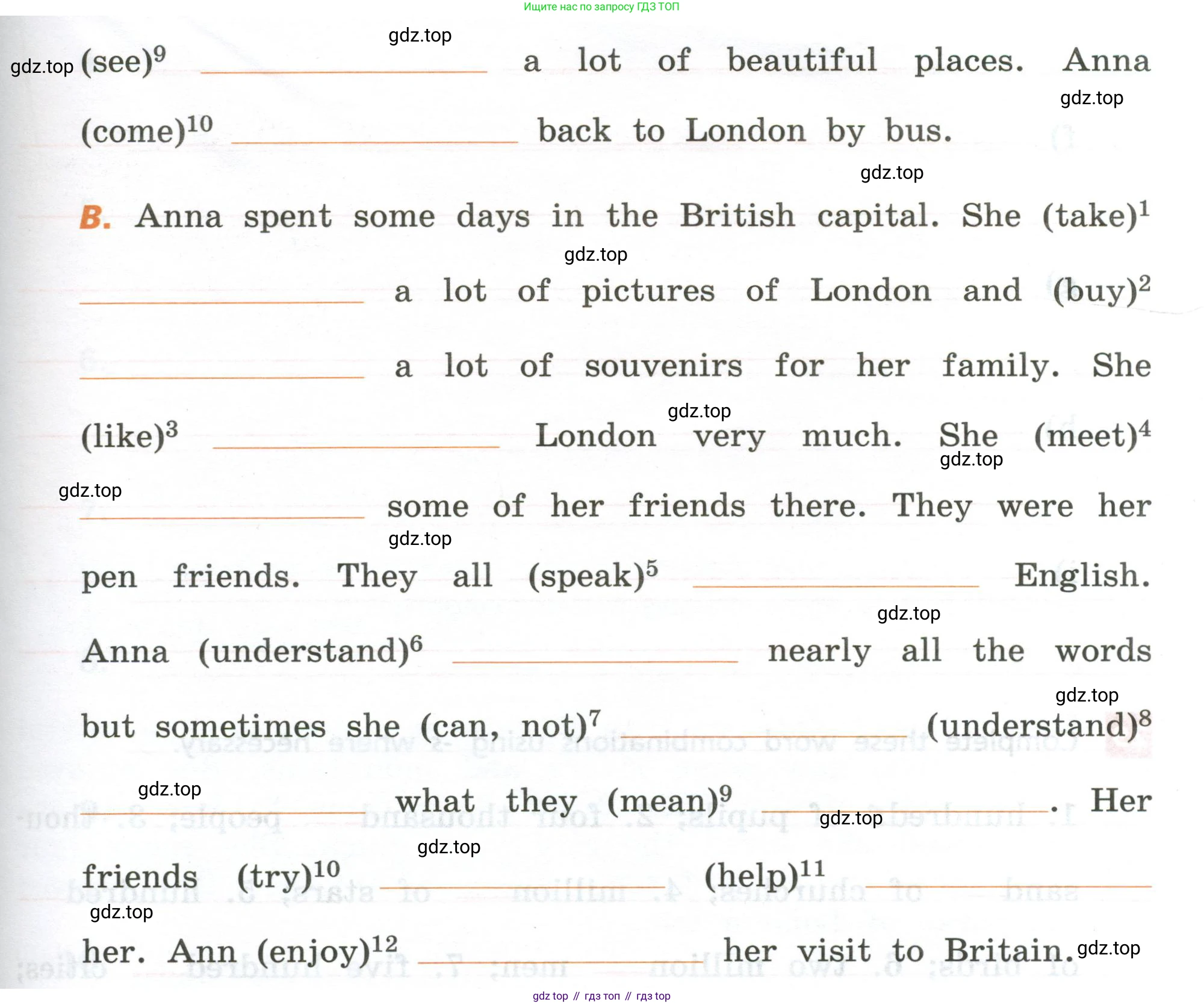 ГДЗ Английский язык (english), 6 класс рабочая тетрадь, авторы: Афанасьева Ольга Васильевна (Afanasyeva Olga), Михеева Ирина Владимировна (Mikheeva Irina), Баранова Ксения Михайловна (Baranova Ksenia), издательство Просвещение, Москва, 2023, страница 40, номер 27, Условие (продолжение 2)