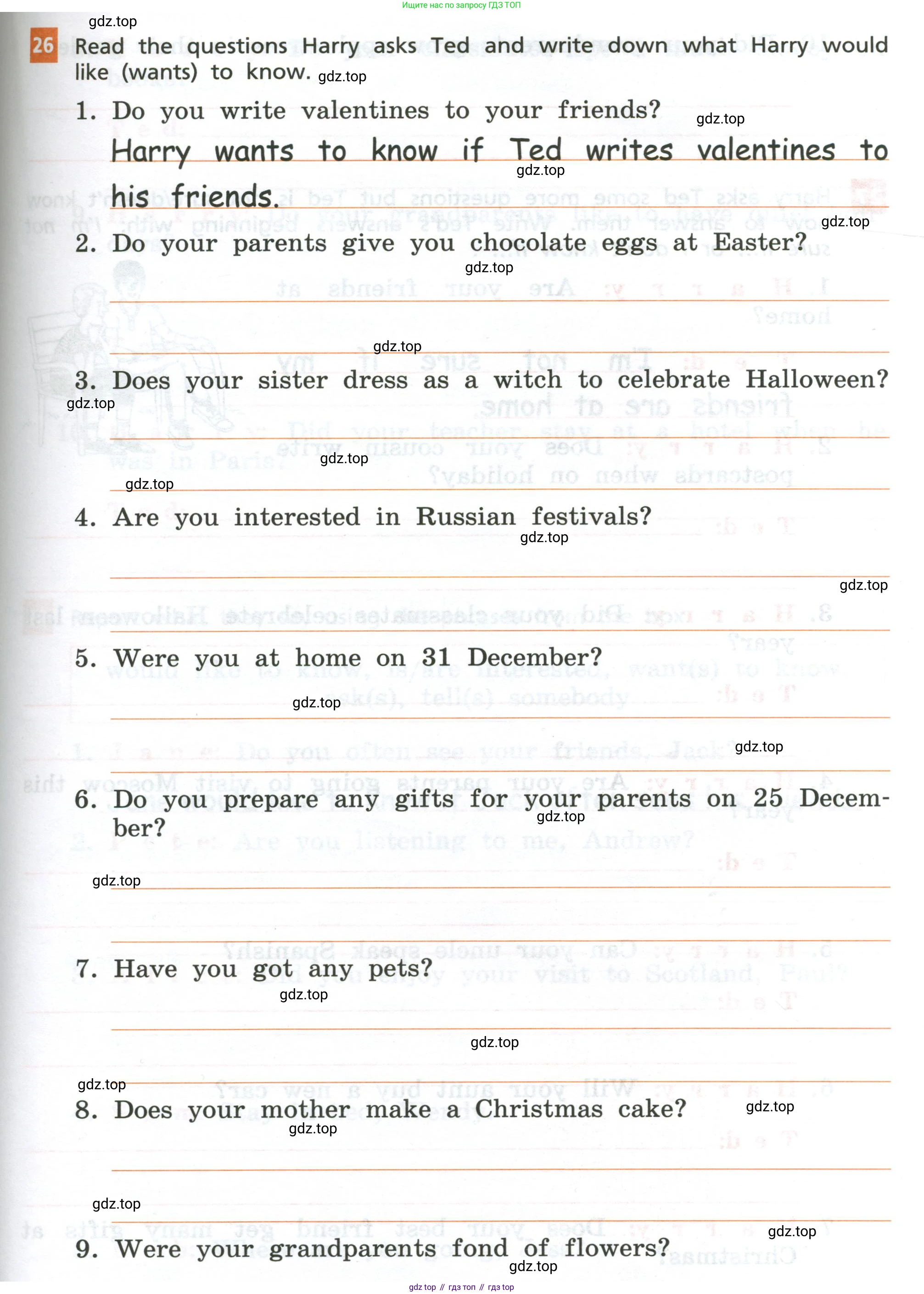 ГДЗ Английский язык (english), 6 класс рабочая тетрадь, авторы: Афанасьева Ольга Васильевна (Afanasyeva Olga), Михеева Ирина Владимировна (Mikheeva Irina), Баранова Ксения Михайловна (Baranova Ksenia), издательство Просвещение, Москва, 2023, страница 65, номер 26, Условие