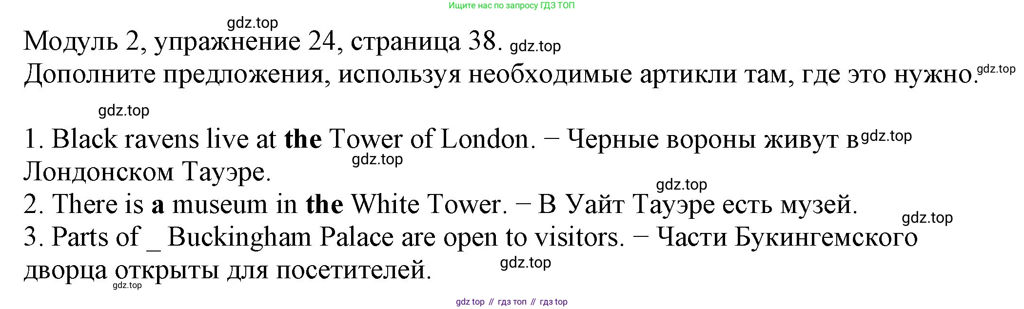 ГДЗ Английский язык (english), 6 класс рабочая тетрадь, авторы: Афанасьева Ольга Васильевна (Afanasyeva Olga), Михеева Ирина Владимировна (Mikheeva Irina), Баранова Ксения Михайловна (Baranova Ksenia), издательство Просвещение, Москва, 2023, страница 38, номер 24, Решение