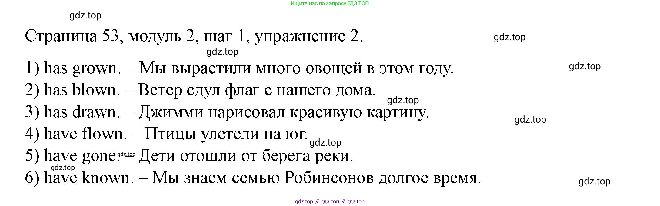Английский язык (english), 6 класс Учебник, авторы: Афанасьева Ольга Васильевна (Afanasyeva Olga), Михеева Ирина Владимировна (Mikheeva Irina), Баранова Ксения Михайловна (Baranova Ksenia), издательство Просвещение, Москва, 2023, Часть 1, страница 53, номер 2, Решение