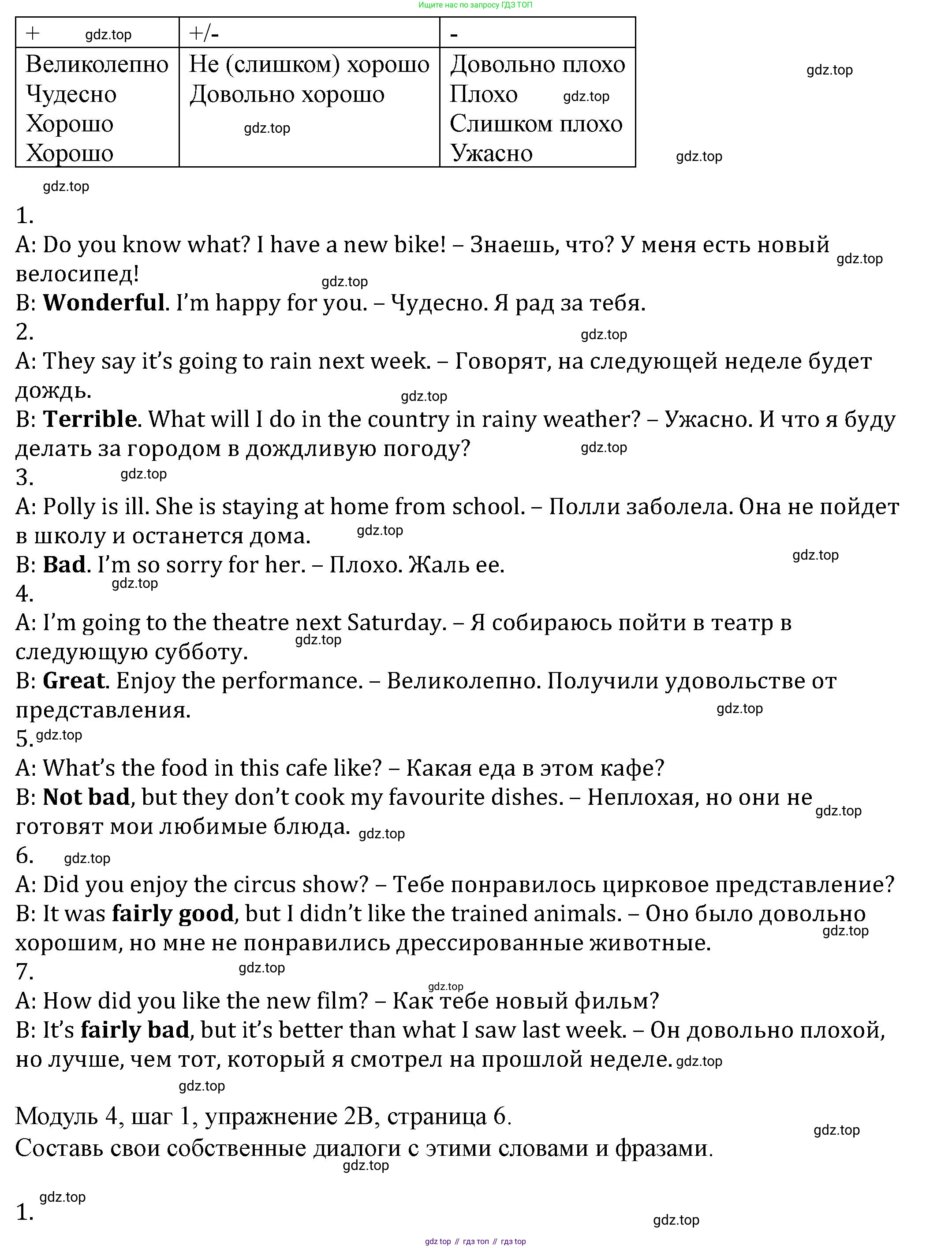 Английский язык (english), 6 класс Учебник, авторы: Афанасьева Ольга Васильевна (Afanasyeva Olga), Михеева Ирина Владимировна (Mikheeva Irina), Баранова Ксения Михайловна (Baranova Ksenia), издательство Просвещение, Москва, 2023, Часть 2, страница 6, номер 2, Решение (продолжение 2)