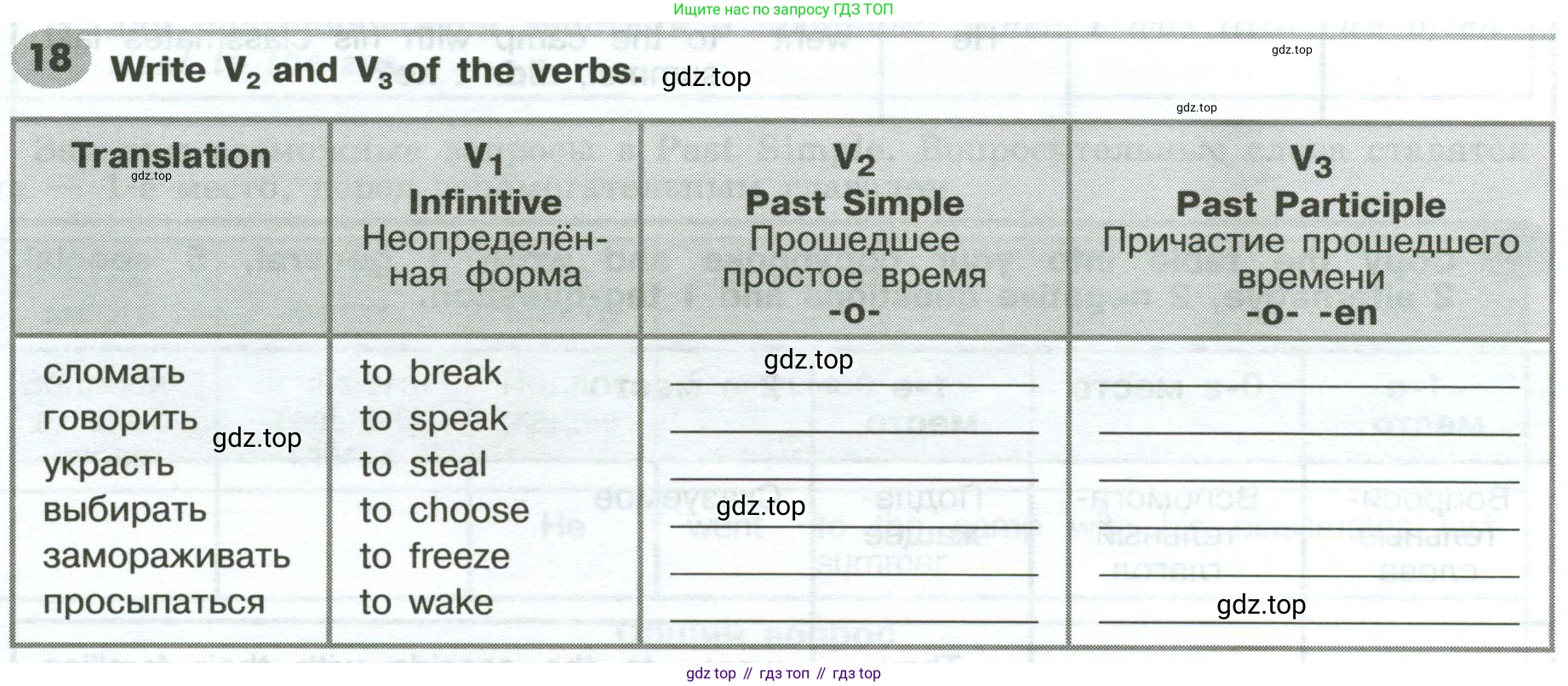 Английский язык (english), 6 класс Грамматический тренажёр, автор: Тимофеева Светлана Леонидовна, издательство Просвещение, Москва, 2023, зелёного цвета, страница 86, номер 18, Условие 2023-2027