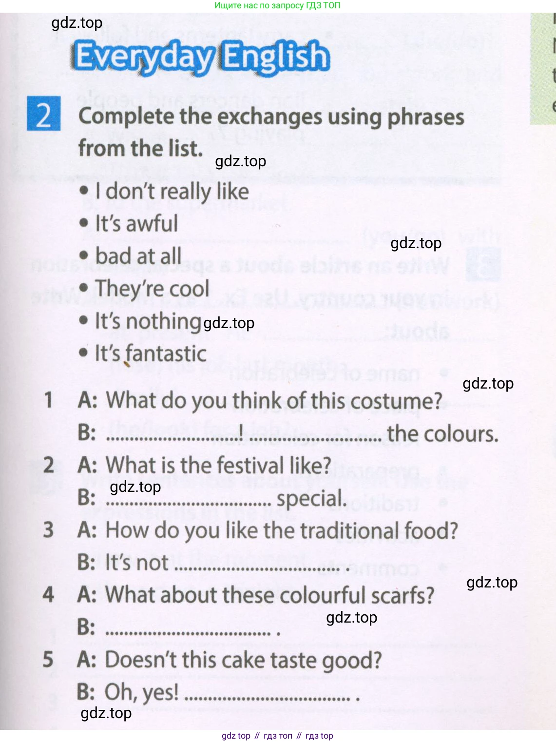 Английский язык (english), 6 класс Рабочая тетрадь (workbook), авторы: Ваулина Юлия Евгеньевна (Vaulina Julia), Дули Дженни (Dooley Jenny), Подоляко Ольга Евгеньевна (Podolyako Olga), Эванс Вирджиния (Evans Virginia), издательство Просвещение, Москва, 2023, зелёного цвета, страница 31, номер 2, Условие 2023-2027