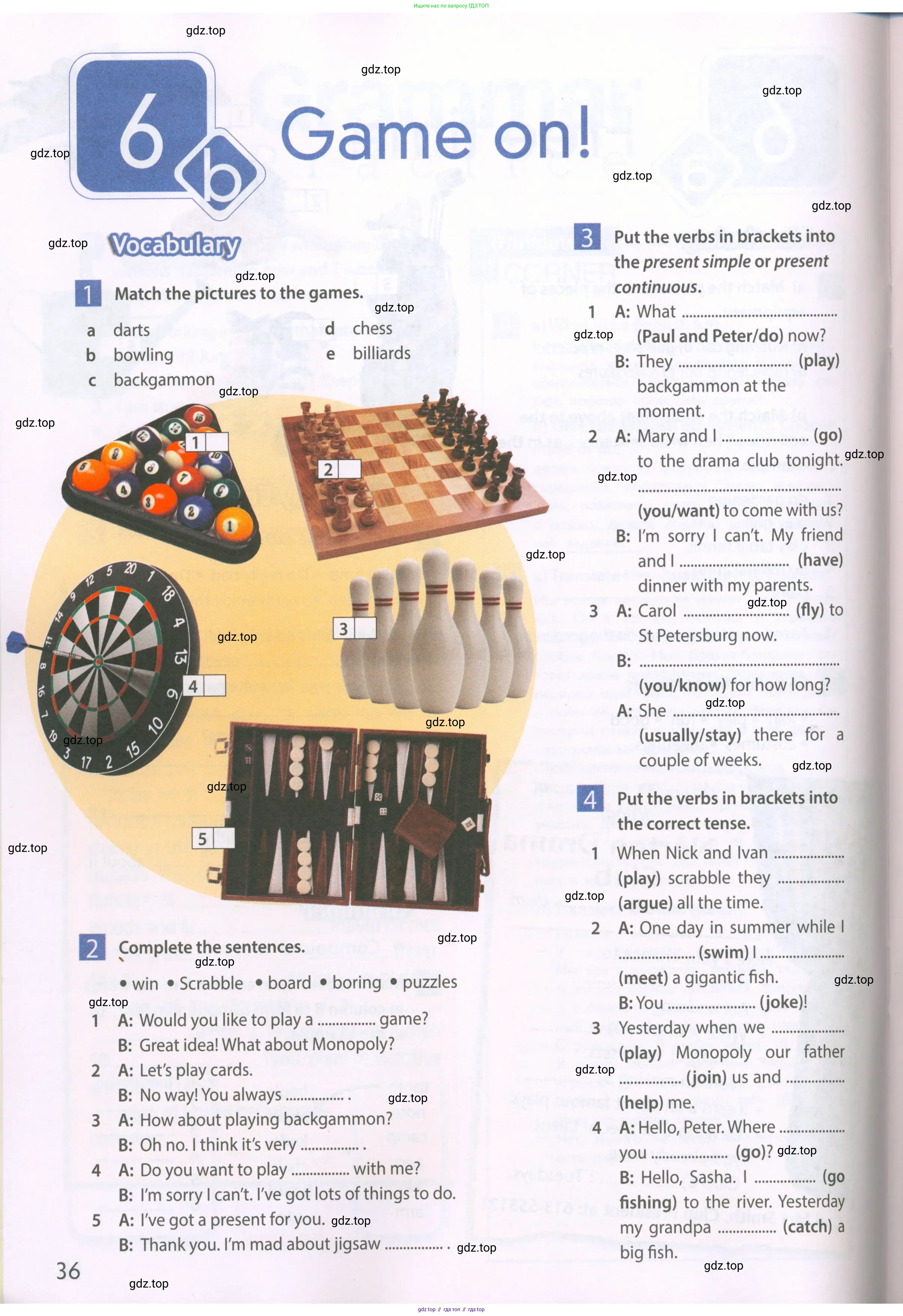 Английский язык (english), 6 класс Рабочая тетрадь (workbook), авторы: Ваулина Юлия Евгеньевна (Vaulina Julia), Дули Дженни (Dooley Jenny), Подоляко Ольга Евгеньевна (Podolyako Olga), Эванс Вирджиния (Evans Virginia), издательство Просвещение, Москва, 2023, зелёного цвета, страница 36