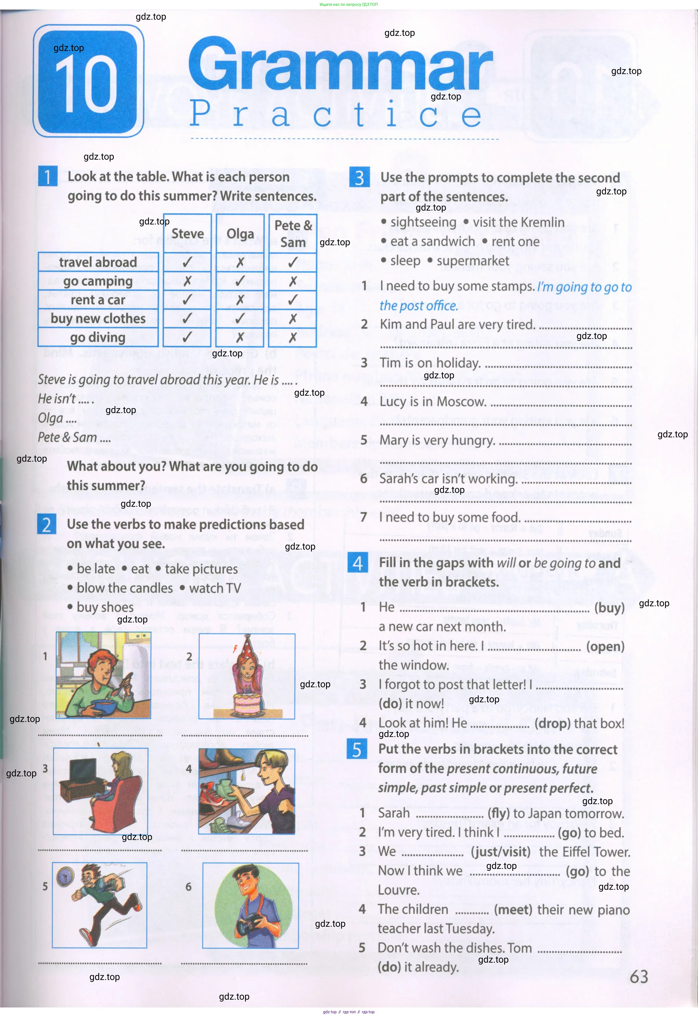 Английский язык (english), 6 класс Рабочая тетрадь (workbook), авторы: Ваулина Юлия Евгеньевна (Vaulina Julia), Дули Дженни (Dooley Jenny), Подоляко Ольга Евгеньевна (Podolyako Olga), Эванс Вирджиния (Evans Virginia), издательство Просвещение, Москва, 2023, зелёного цвета, страница 63