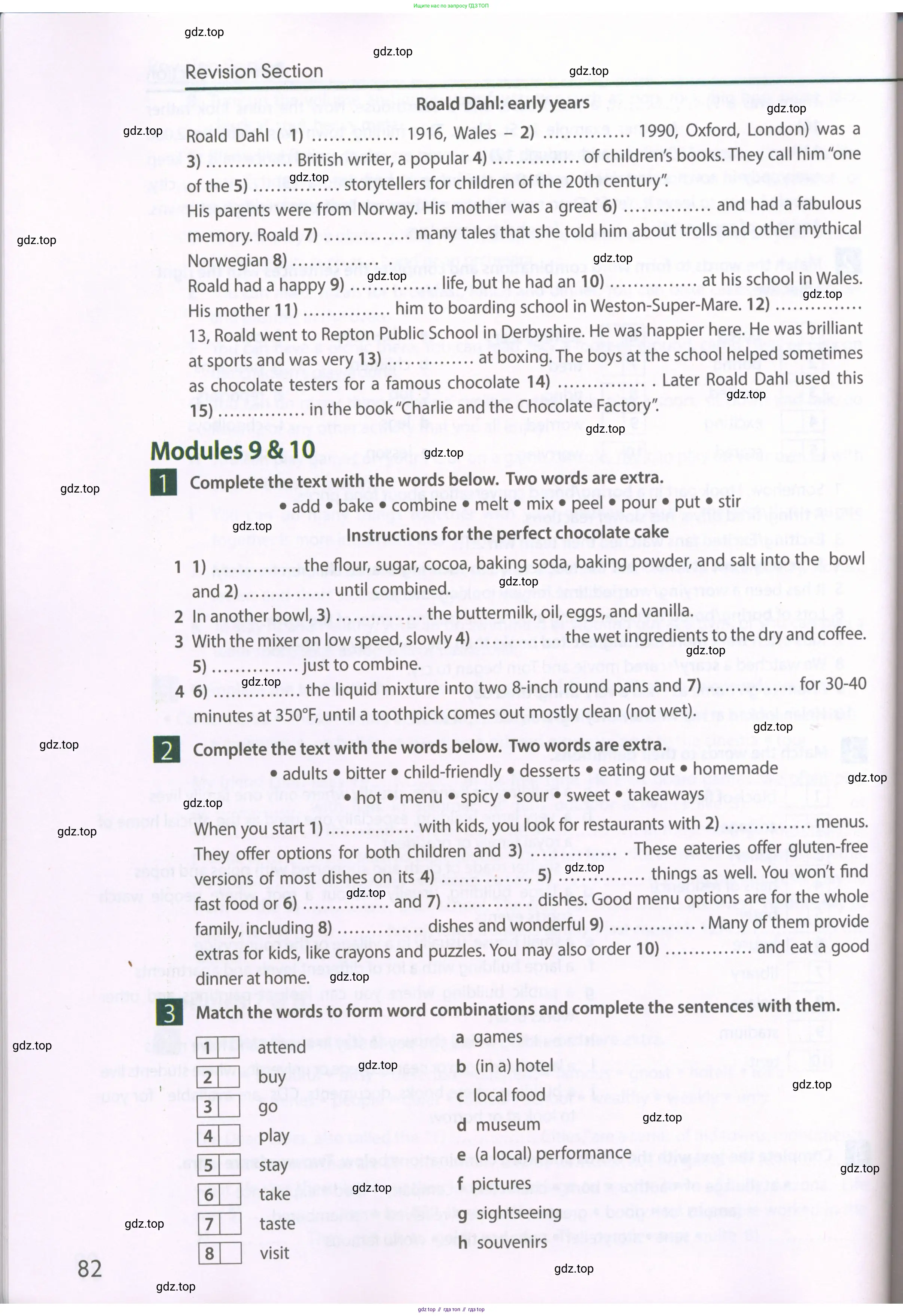 Английский язык (english), 6 класс Рабочая тетрадь (workbook), авторы: Ваулина Юлия Евгеньевна (Vaulina Julia), Дули Дженни (Dooley Jenny), Подоляко Ольга Евгеньевна (Podolyako Olga), Эванс Вирджиния (Evans Virginia), издательство Просвещение, Москва, 2023, зелёного цвета, страница 82