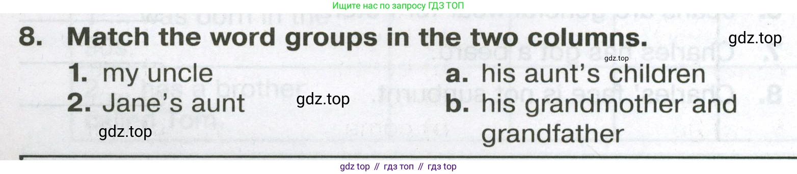Английский язык (english), 6 класс Тренировочные упражнения в формате ОГЭ (ГИА), авторы: Ваулина Юлия Евгеньевна (Vaulina Julia), Подоляко Ольга Евгеньевна (Podolyako Olga), издательство Просвещение, Москва, 2023, зелёного цвета, страница 14, номер 8, Условие