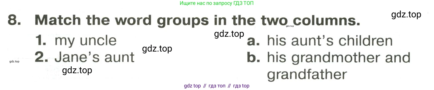 Английский язык (english), 6 класс Тренировочные упражнения в формате ОГЭ (ГИА), авторы: Ваулина Юлия Евгеньевна (Vaulina Julia), Подоляко Ольга Евгеньевна (Podolyako Olga), издательство Просвещение, Москва, 2023, зелёного цвета, страница 14, номер 8, Решение 2