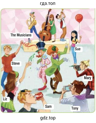 The Musicians Steve Liz Sue Mary Tony Sam 