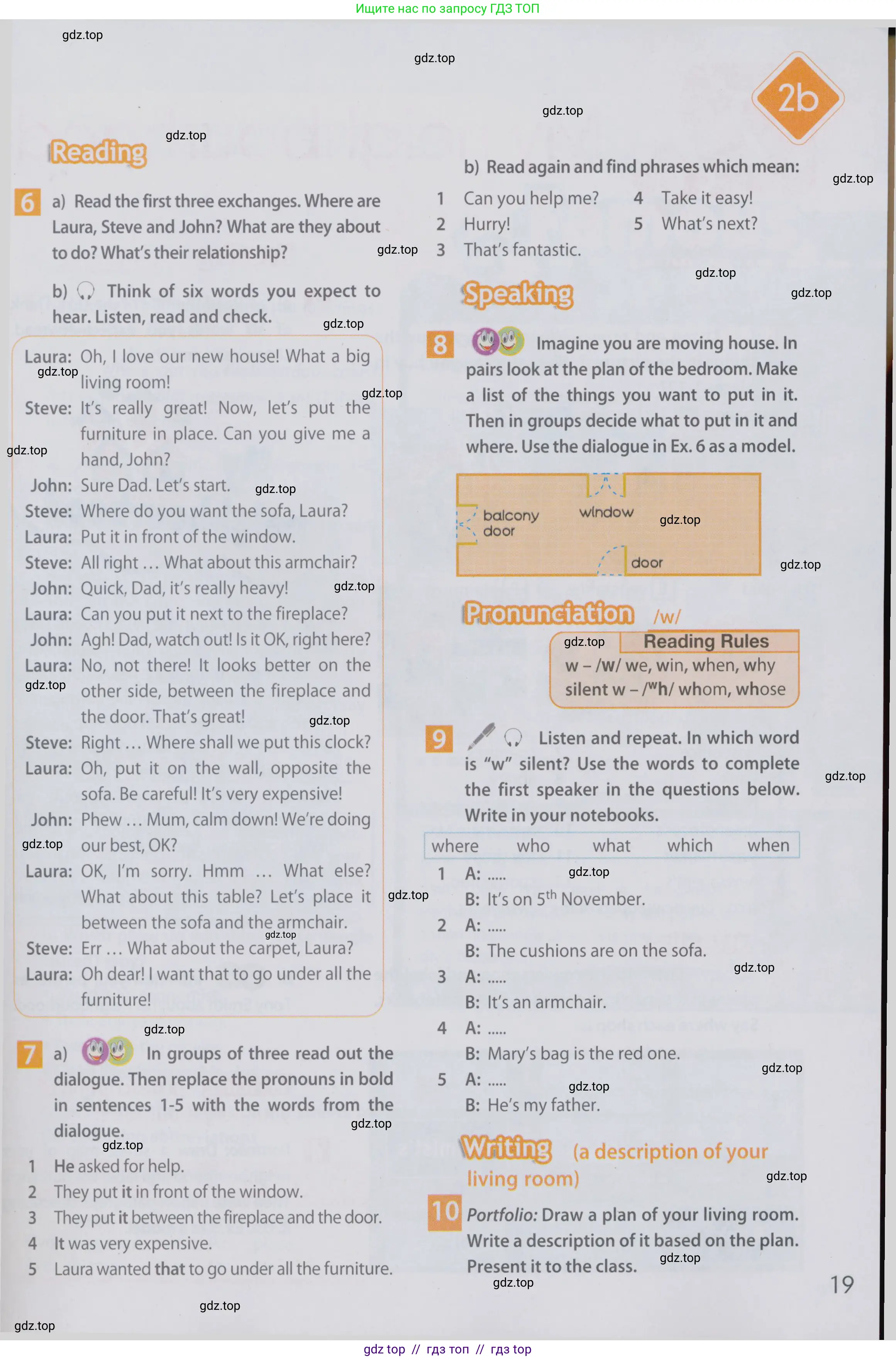 Английский язык (english), 6 класс Учебник (Student's book), авторы: Ваулина Юлия Евгеньевна (Vaulina Julia), Дули Дженни (Dooley Jenny), Подоляко Ольга Евгеньевна (Podolyako Olga), Эванс Вирджиния (Evans Virginia), издательство Просвещение, Москва, 2023, зелёного цвета, страница 19