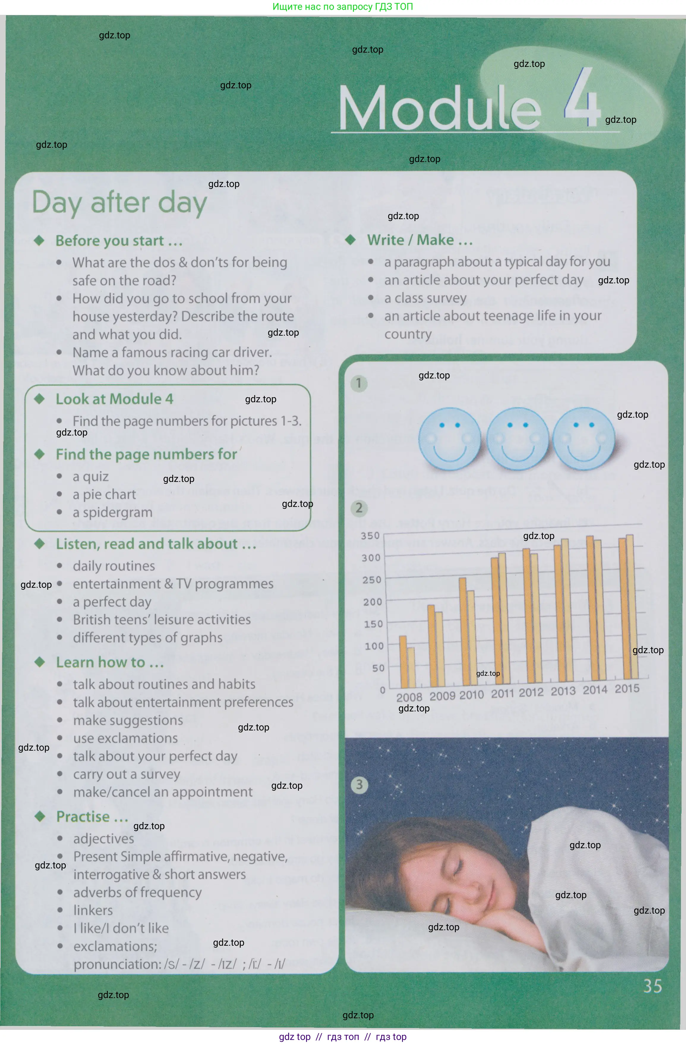 Английский язык (english), 6 класс Учебник (Student's book), авторы: Ваулина Юлия Евгеньевна (Vaulina Julia), Дули Дженни (Dooley Jenny), Подоляко Ольга Евгеньевна (Podolyako Olga), Эванс Вирджиния (Evans Virginia), издательство Просвещение, Москва, 2023, зелёного цвета, страница 35