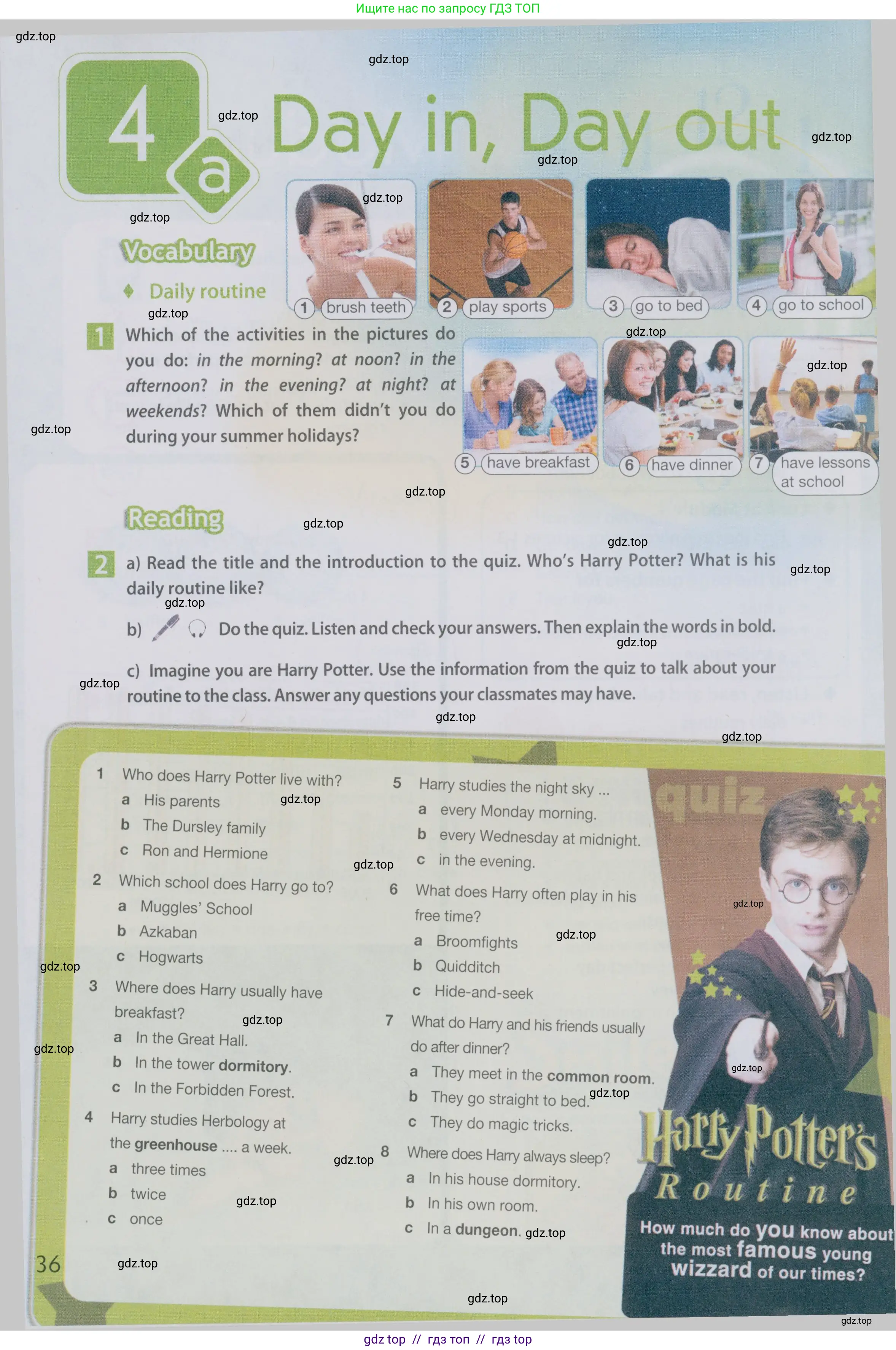 Английский язык (english), 6 класс Учебник (Student's book), авторы: Ваулина Юлия Евгеньевна (Vaulina Julia), Дули Дженни (Dooley Jenny), Подоляко Ольга Евгеньевна (Podolyako Olga), Эванс Вирджиния (Evans Virginia), издательство Просвещение, Москва, 2023, зелёного цвета, страница 36