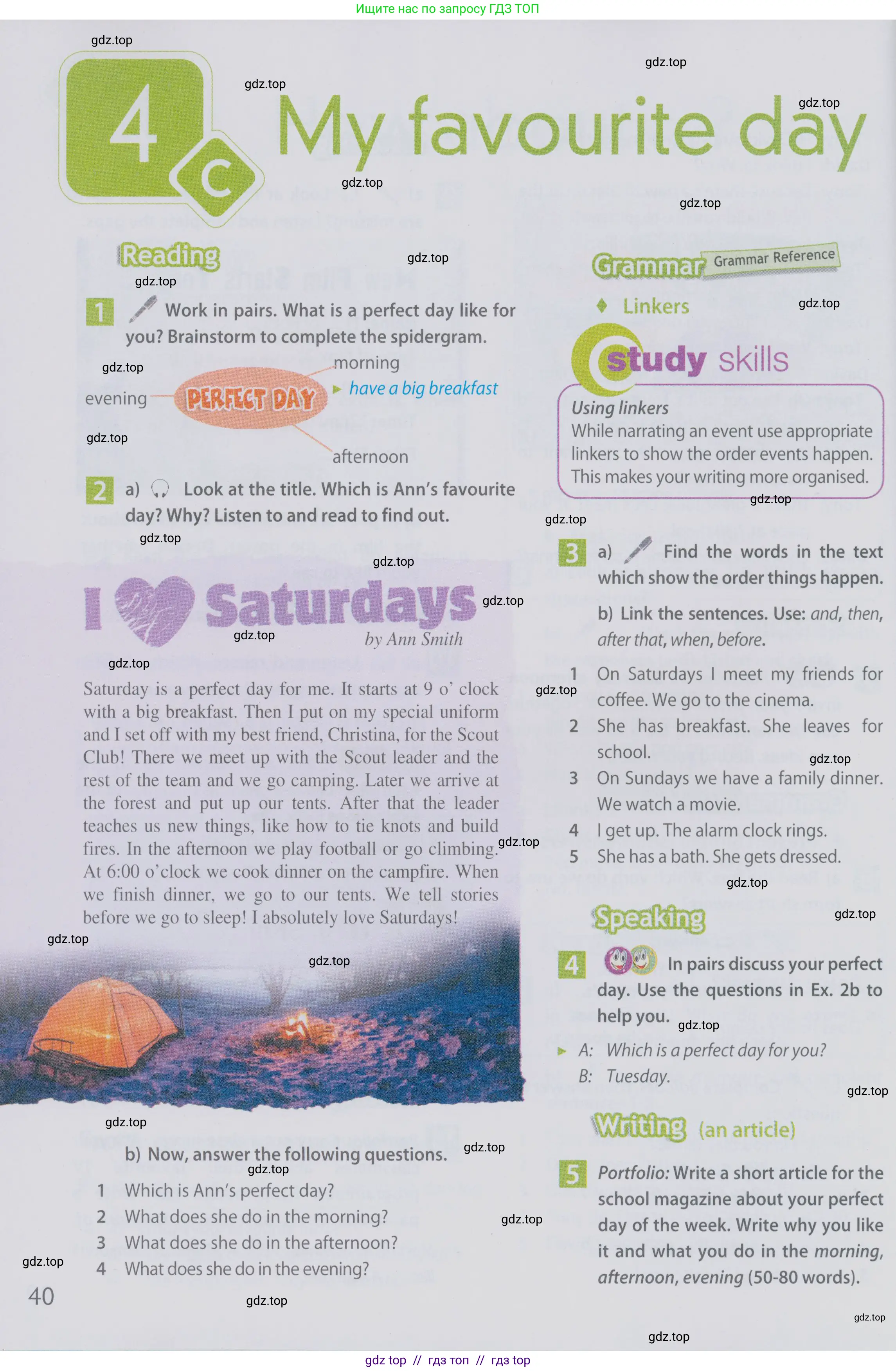 Английский язык (english), 6 класс Учебник (Student's book), авторы: Ваулина Юлия Евгеньевна (Vaulina Julia), Дули Дженни (Dooley Jenny), Подоляко Ольга Евгеньевна (Podolyako Olga), Эванс Вирджиния (Evans Virginia), издательство Просвещение, Москва, 2023, зелёного цвета, страница 40