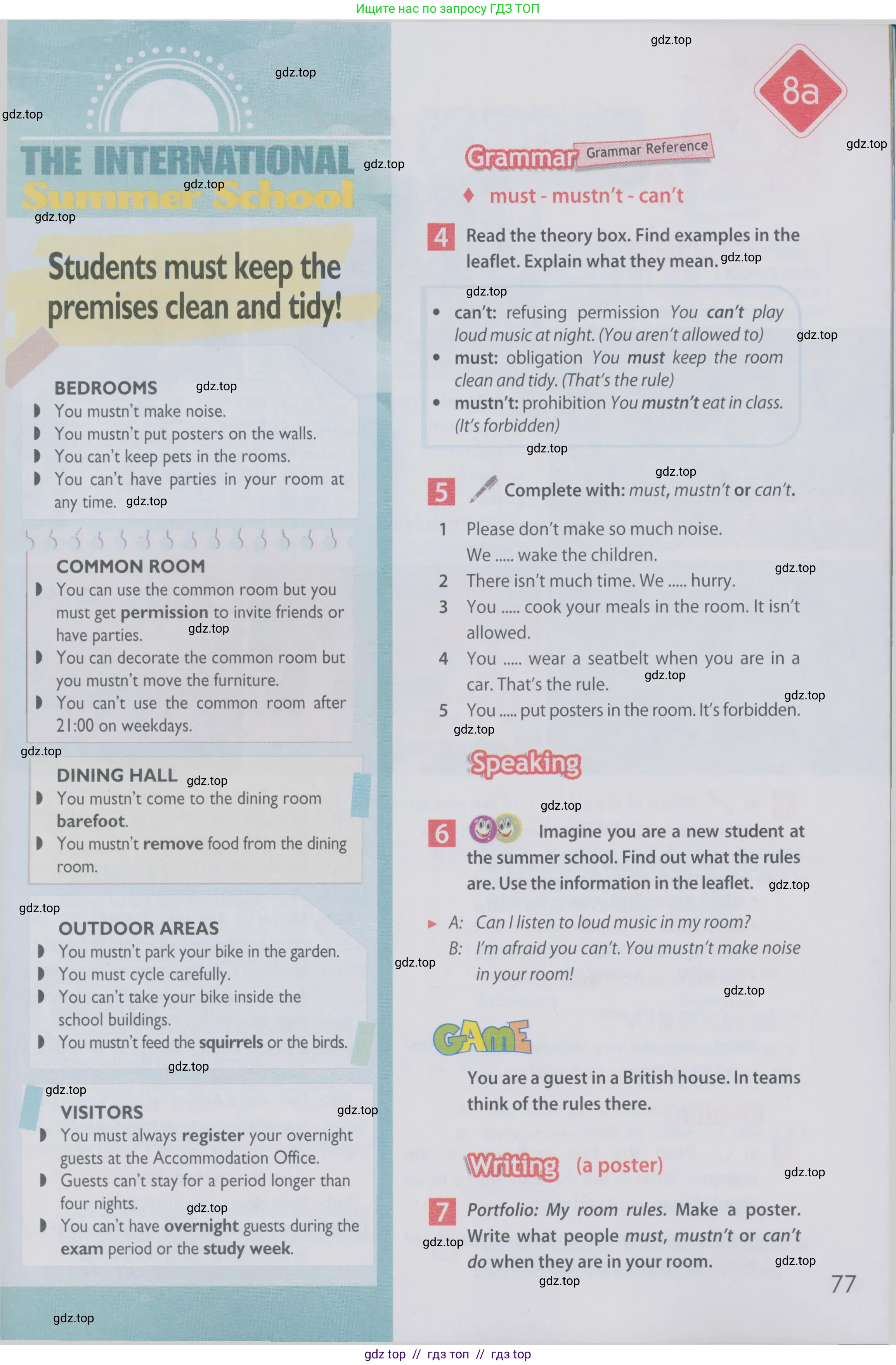 Английский язык (english), 6 класс Учебник (Student's book), авторы: Ваулина Юлия Евгеньевна (Vaulina Julia), Дули Дженни (Dooley Jenny), Подоляко Ольга Евгеньевна (Podolyako Olga), Эванс Вирджиния (Evans Virginia), издательство Просвещение, Москва, 2023, зелёного цвета, страница 77