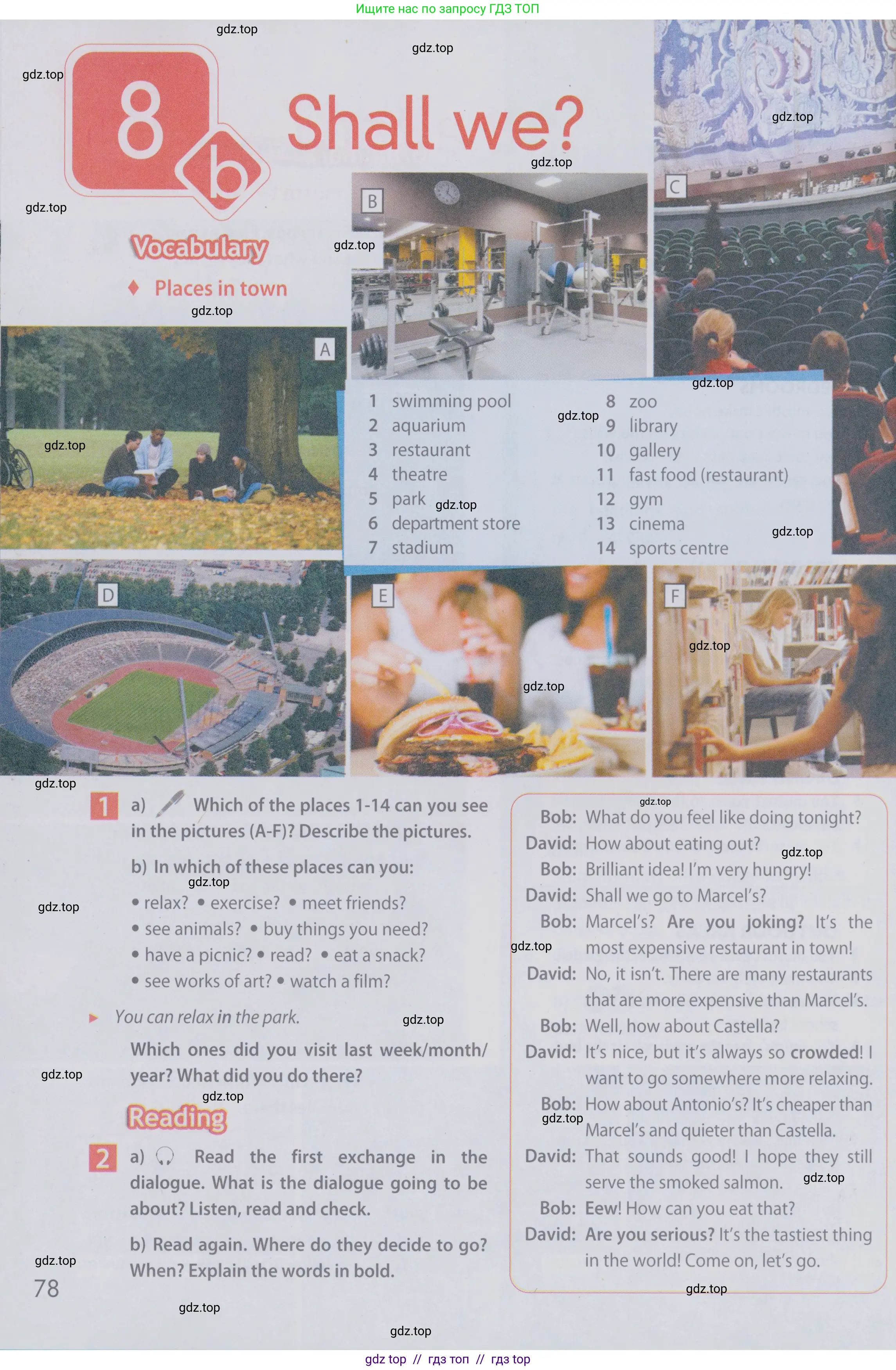 Английский язык (english), 6 класс Учебник (Student's book), авторы: Ваулина Юлия Евгеньевна (Vaulina Julia), Дули Дженни (Dooley Jenny), Подоляко Ольга Евгеньевна (Podolyako Olga), Эванс Вирджиния (Evans Virginia), издательство Просвещение, Москва, 2023, зелёного цвета, страница 78