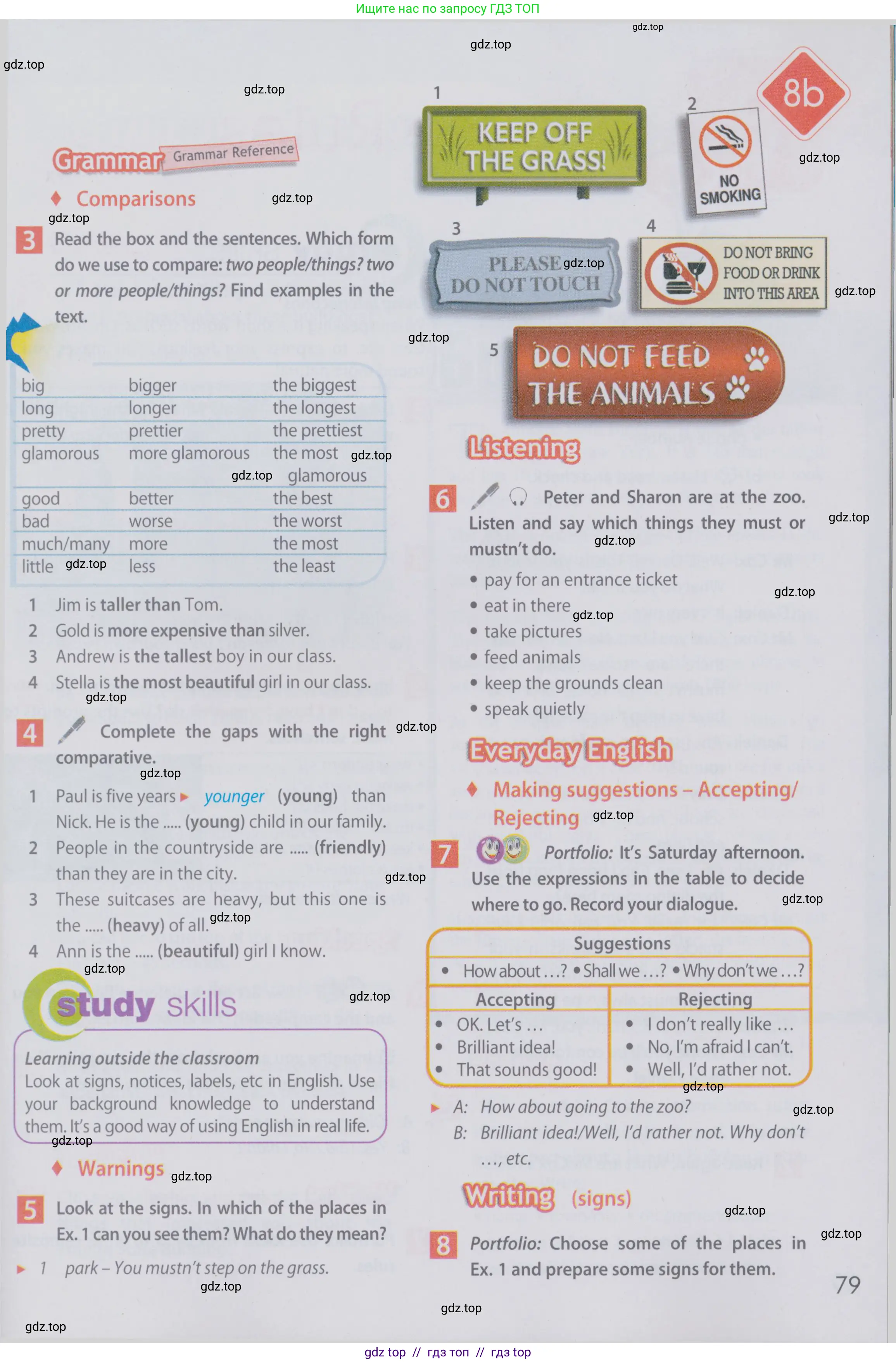 Английский язык (english), 6 класс Учебник (Student's book), авторы: Ваулина Юлия Евгеньевна (Vaulina Julia), Дули Дженни (Dooley Jenny), Подоляко Ольга Евгеньевна (Podolyako Olga), Эванс Вирджиния (Evans Virginia), издательство Просвещение, Москва, 2023, зелёного цвета, страница 79