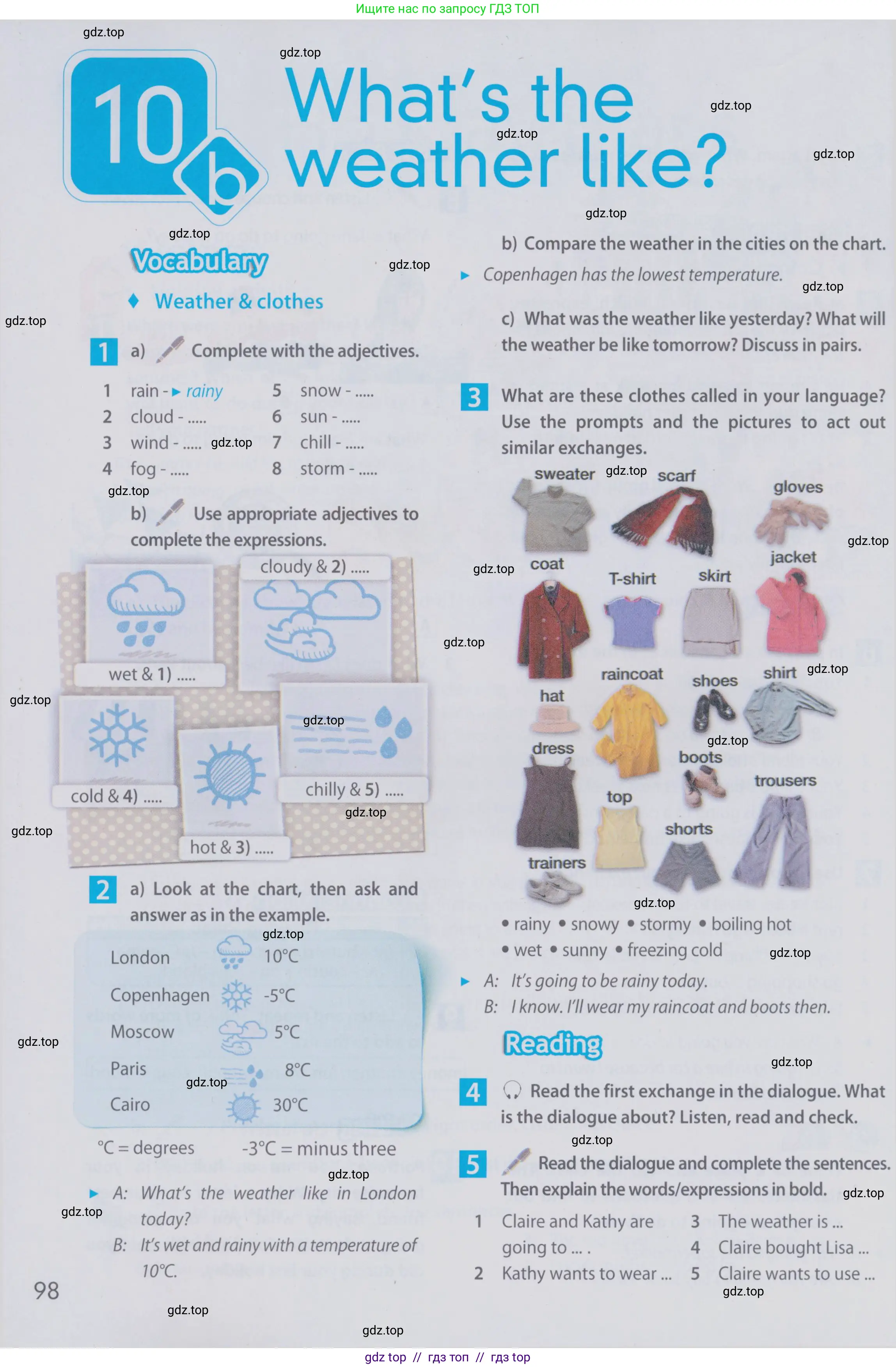 Английский язык (english), 6 класс Учебник (Student's book), авторы: Ваулина Юлия Евгеньевна (Vaulina Julia), Дули Дженни (Dooley Jenny), Подоляко Ольга Евгеньевна (Podolyako Olga), Эванс Вирджиния (Evans Virginia), издательство Просвещение, Москва, 2023, зелёного цвета, страница 98