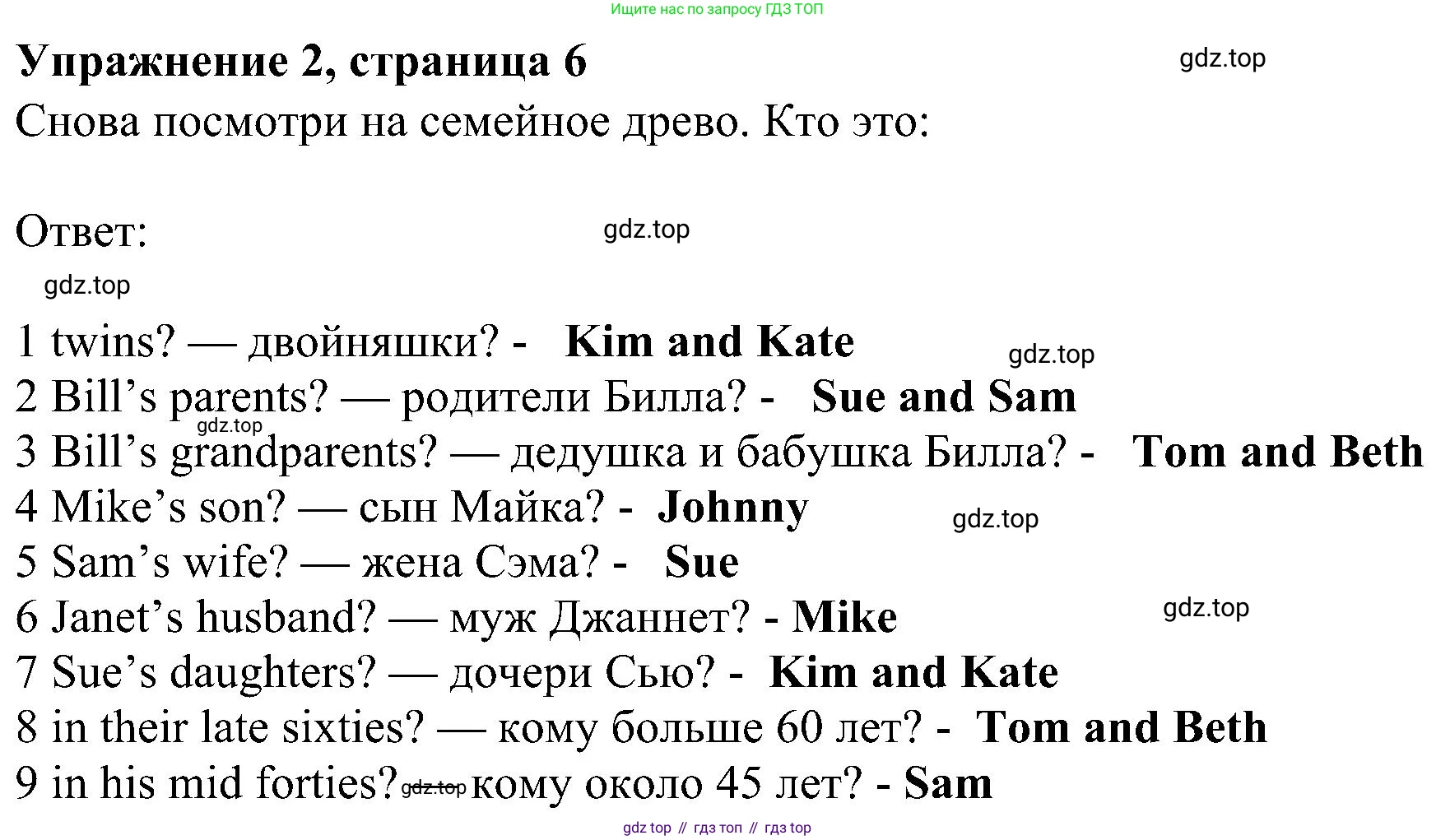 Английский язык (english), 6 класс Учебник (Student's book), авторы: Ваулина Юлия Евгеньевна (Vaulina Julia), Дули Дженни (Dooley Jenny), Подоляко Ольга Евгеньевна (Podolyako Olga), Эванс Вирджиния (Evans Virginia), издательство Просвещение, Москва, 2023, зелёного цвета, страница 6, номер 2, Решение 1 (2023-2027)