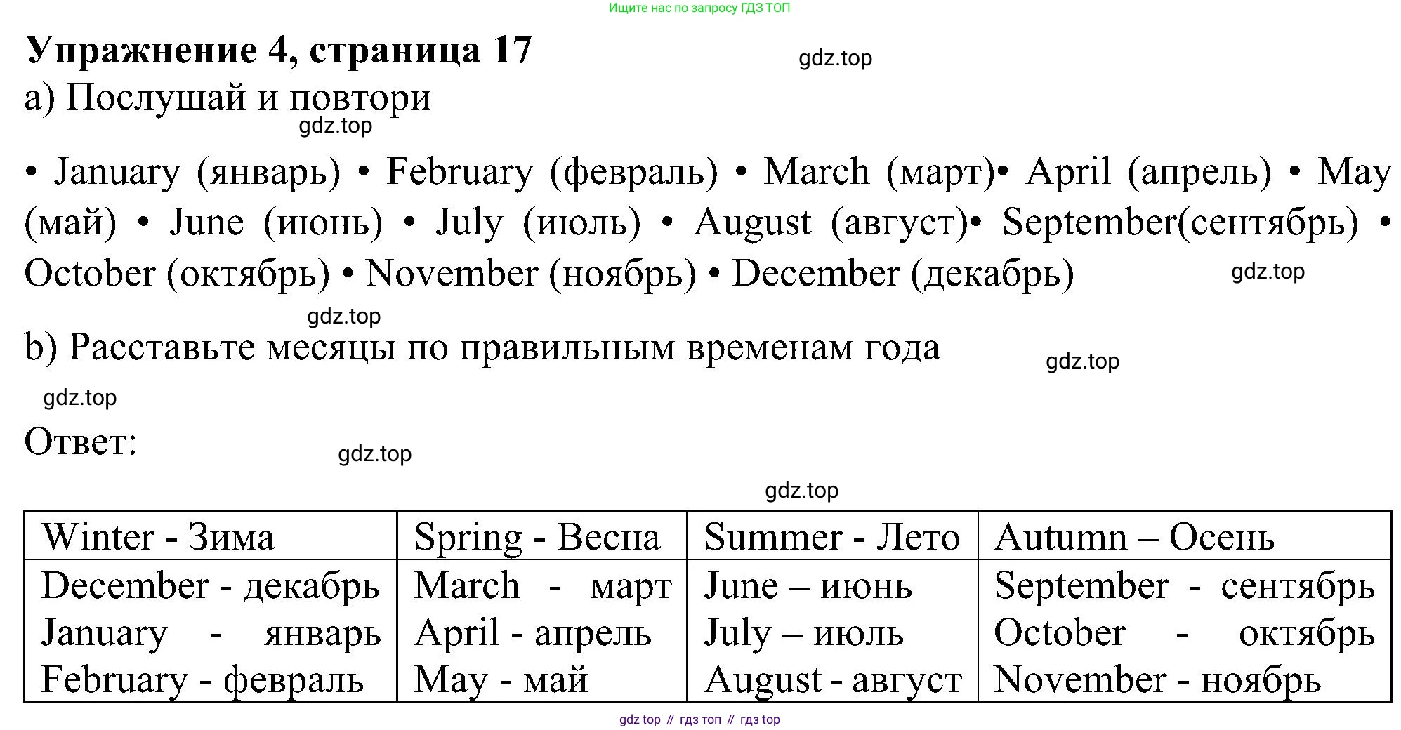 Английский язык (english), 6 класс Учебник (Student's book), авторы: Ваулина Юлия Евгеньевна (Vaulina Julia), Дули Дженни (Dooley Jenny), Подоляко Ольга Евгеньевна (Podolyako Olga), Эванс Вирджиния (Evans Virginia), издательство Просвещение, Москва, 2023, зелёного цвета, страница 17, номер 4, Решение 1 (2023-2027)
