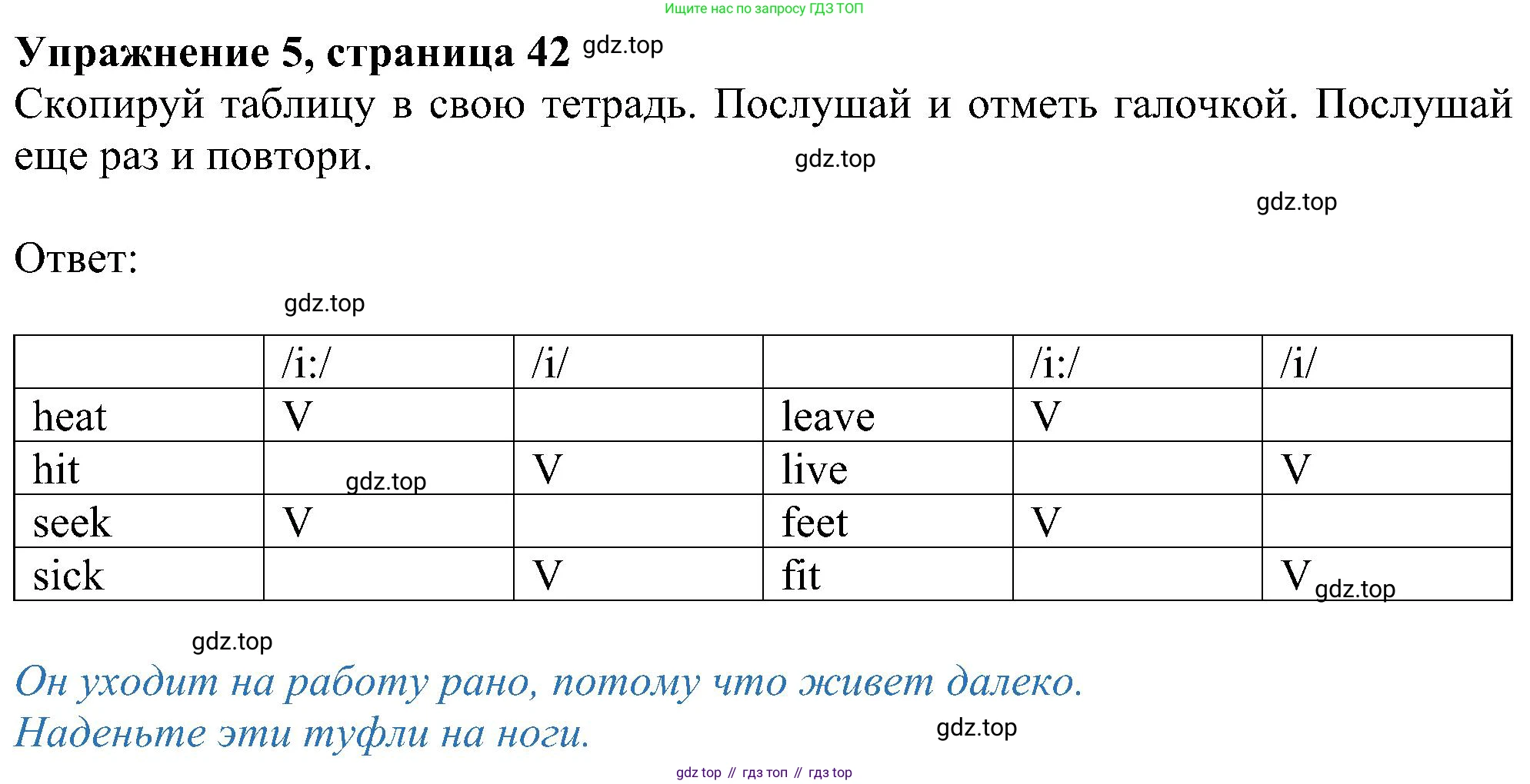 Английский язык (english), 6 класс Учебник (Student's book), авторы: Ваулина Юлия Евгеньевна (Vaulina Julia), Дули Дженни (Dooley Jenny), Подоляко Ольга Евгеньевна (Podolyako Olga), Эванс Вирджиния (Evans Virginia), издательство Просвещение, Москва, 2023, зелёного цвета, страница 42, номер 5, Решение 1 (2023-2027)