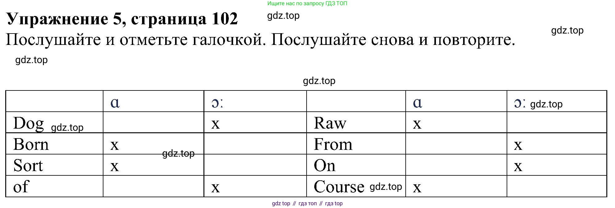 Английский язык (english), 6 класс Учебник (Student's book), авторы: Ваулина Юлия Евгеньевна (Vaulina Julia), Дули Дженни (Dooley Jenny), Подоляко Ольга Евгеньевна (Podolyako Olga), Эванс Вирджиния (Evans Virginia), издательство Просвещение, Москва, 2023, зелёного цвета, страница 102, номер 5, Решение 1 (2023-2027)