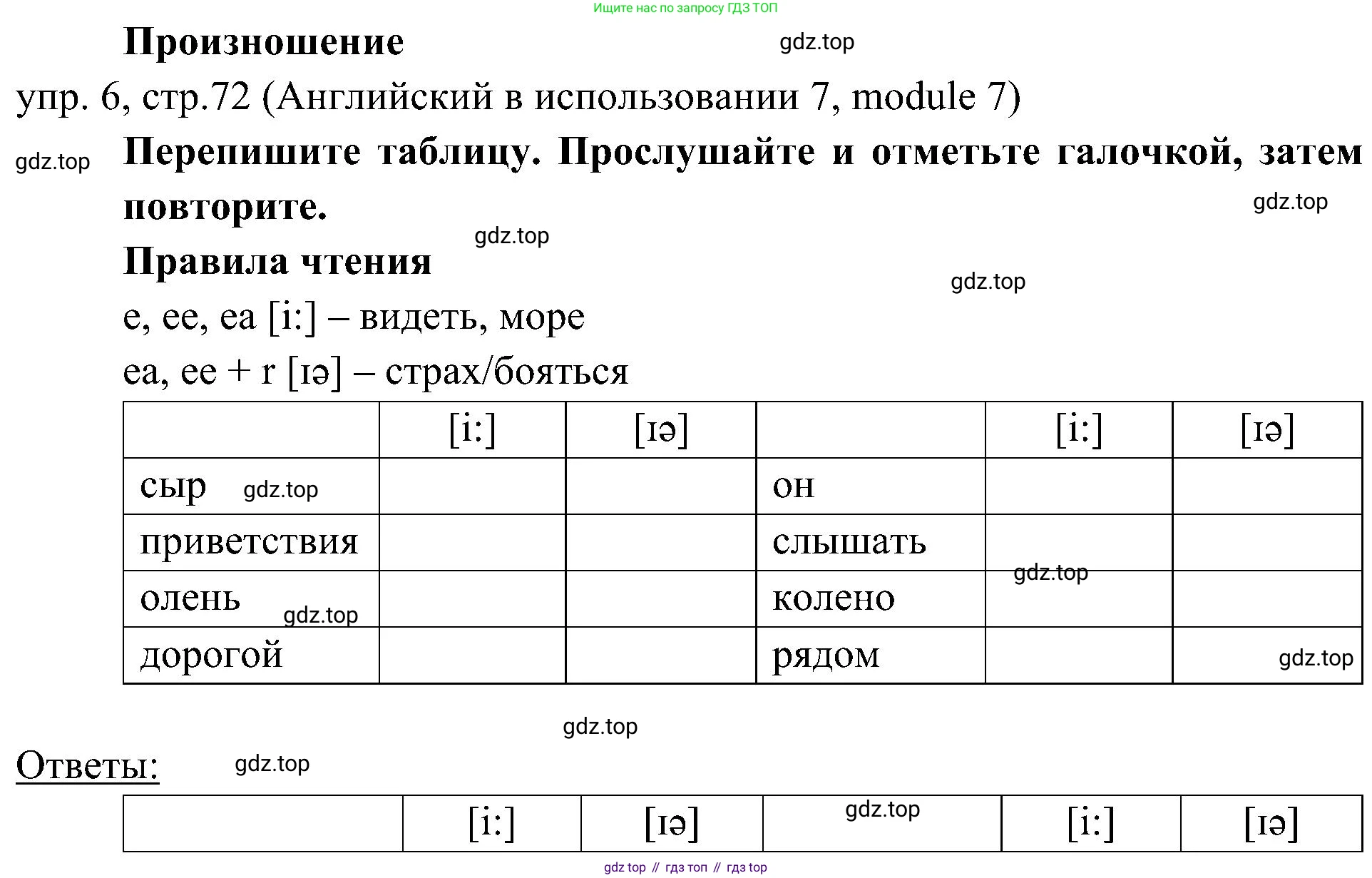 Английский язык (english), 6 класс Учебник (Student's book), авторы: Ваулина Юлия Евгеньевна (Vaulina Julia), Дули Дженни (Dooley Jenny), Подоляко Ольга Евгеньевна (Podolyako Olga), Эванс Вирджиния (Evans Virginia), издательство Просвещение, Москва, 2023, зелёного цвета, страница 72, номер 6, Решение 2 (2023-2027)