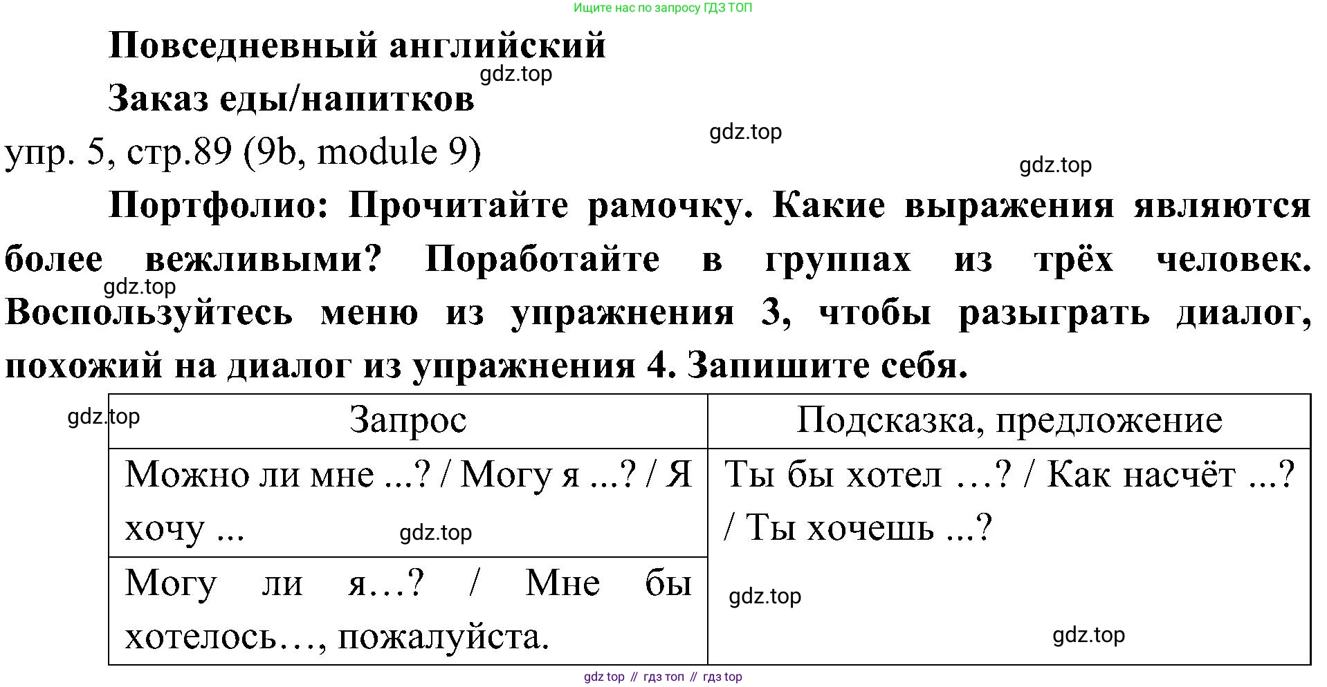 Английский язык (english), 6 класс Учебник (Student's book), авторы: Ваулина Юлия Евгеньевна (Vaulina Julia), Дули Дженни (Dooley Jenny), Подоляко Ольга Евгеньевна (Podolyako Olga), Эванс Вирджиния (Evans Virginia), издательство Просвещение, Москва, 2023, зелёного цвета, страница 89, номер 5, Решение 2 (2023-2027)