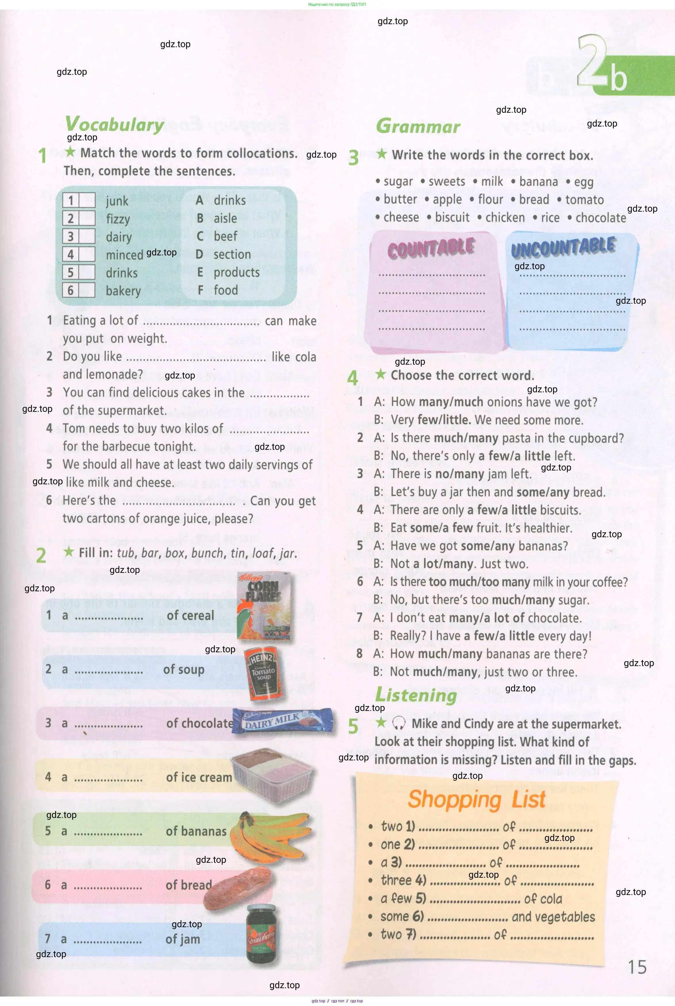 Английский язык (english), 6 класс Рабочая тетрадь (workbook), авторы: Баранова Ксения Михайловна (Baranova Ksenia), Мильруд Радислав Петрович (Millrood Radislav), Копылова Виктория Викторовна (Kopylova Victoria), Дули Дженни (Dooley Jenny), Эванс Вирджиния (Evans Virginia), издательство Просвещение, Москва, 2023, белого цвета, страница 15