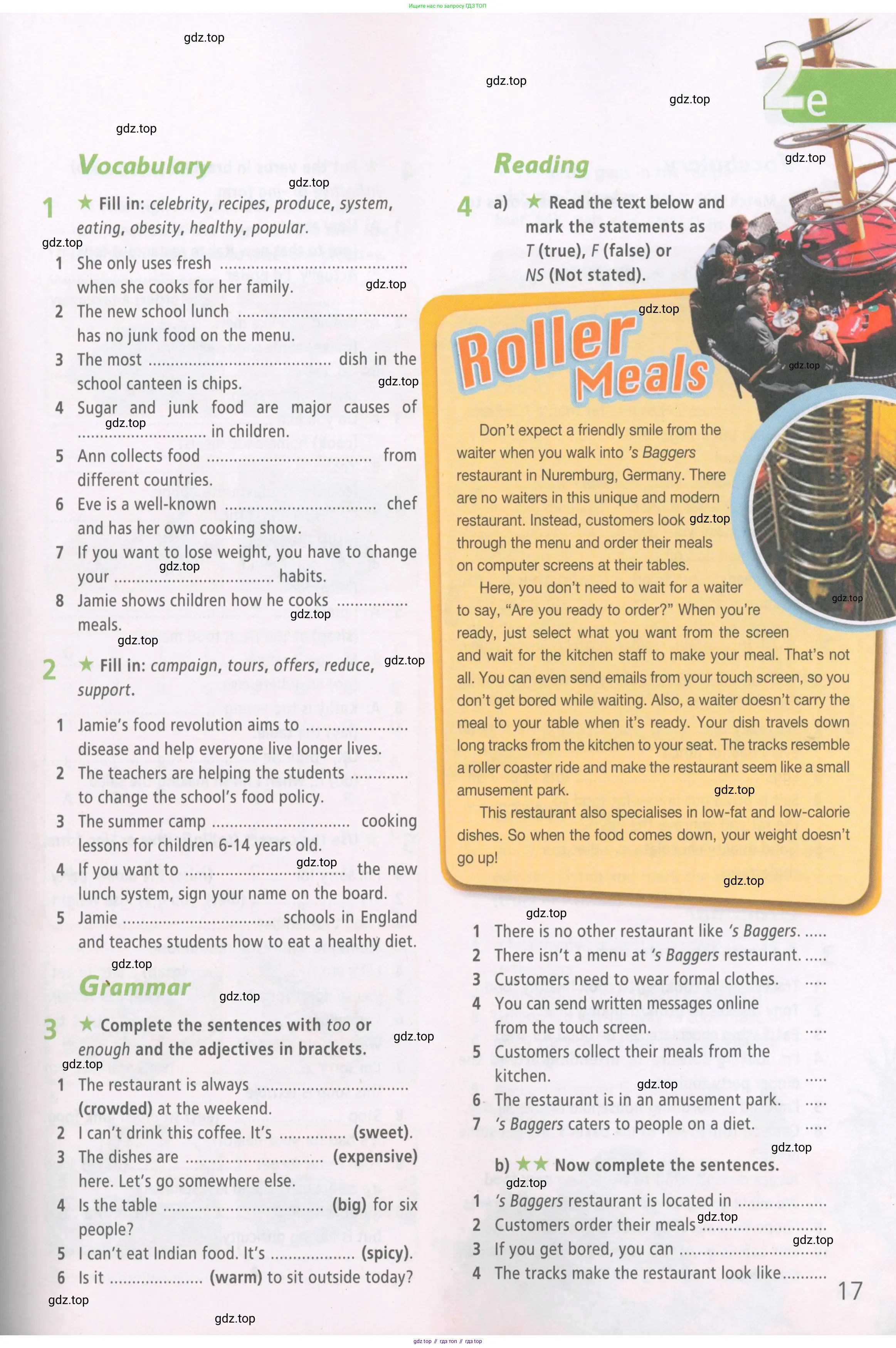 Английский язык (english), 6 класс Рабочая тетрадь (workbook), авторы: Баранова Ксения Михайловна (Baranova Ksenia), Мильруд Радислав Петрович (Millrood Radislav), Копылова Виктория Викторовна (Kopylova Victoria), Дули Дженни (Dooley Jenny), Эванс Вирджиния (Evans Virginia), издательство Просвещение, Москва, 2023, белого цвета, страница 17