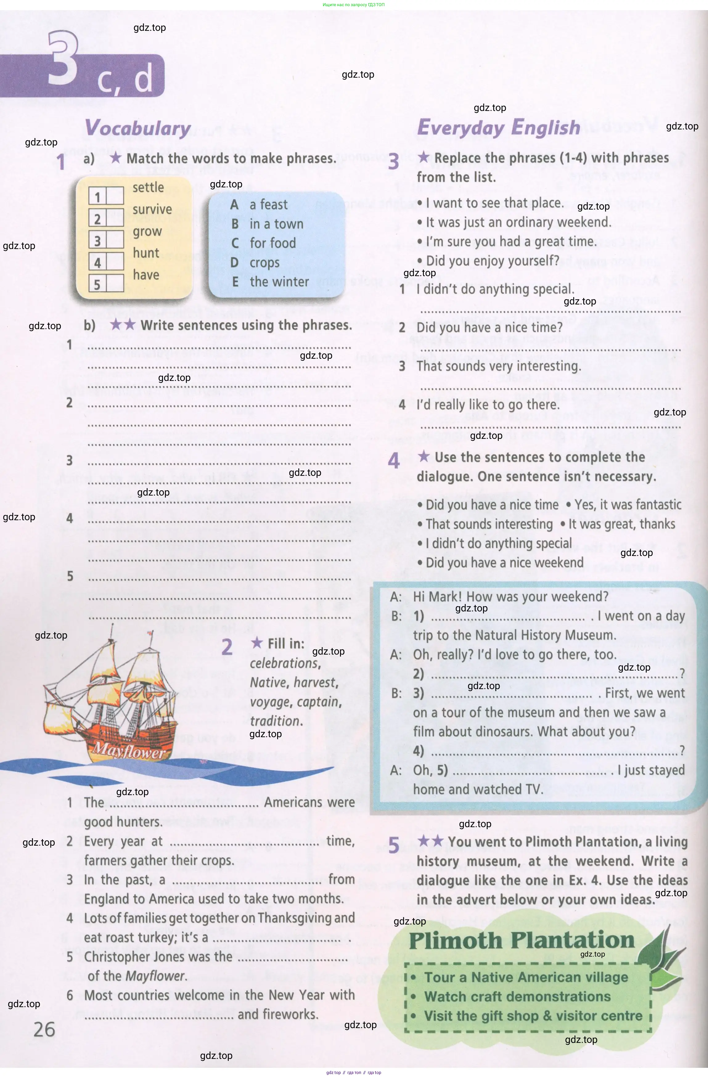 Английский язык (english), 6 класс Рабочая тетрадь (workbook), авторы: Баранова Ксения Михайловна (Baranova Ksenia), Мильруд Радислав Петрович (Millrood Radislav), Копылова Виктория Викторовна (Kopylova Victoria), Дули Дженни (Dooley Jenny), Эванс Вирджиния (Evans Virginia), издательство Просвещение, Москва, 2023, белого цвета, страница 26