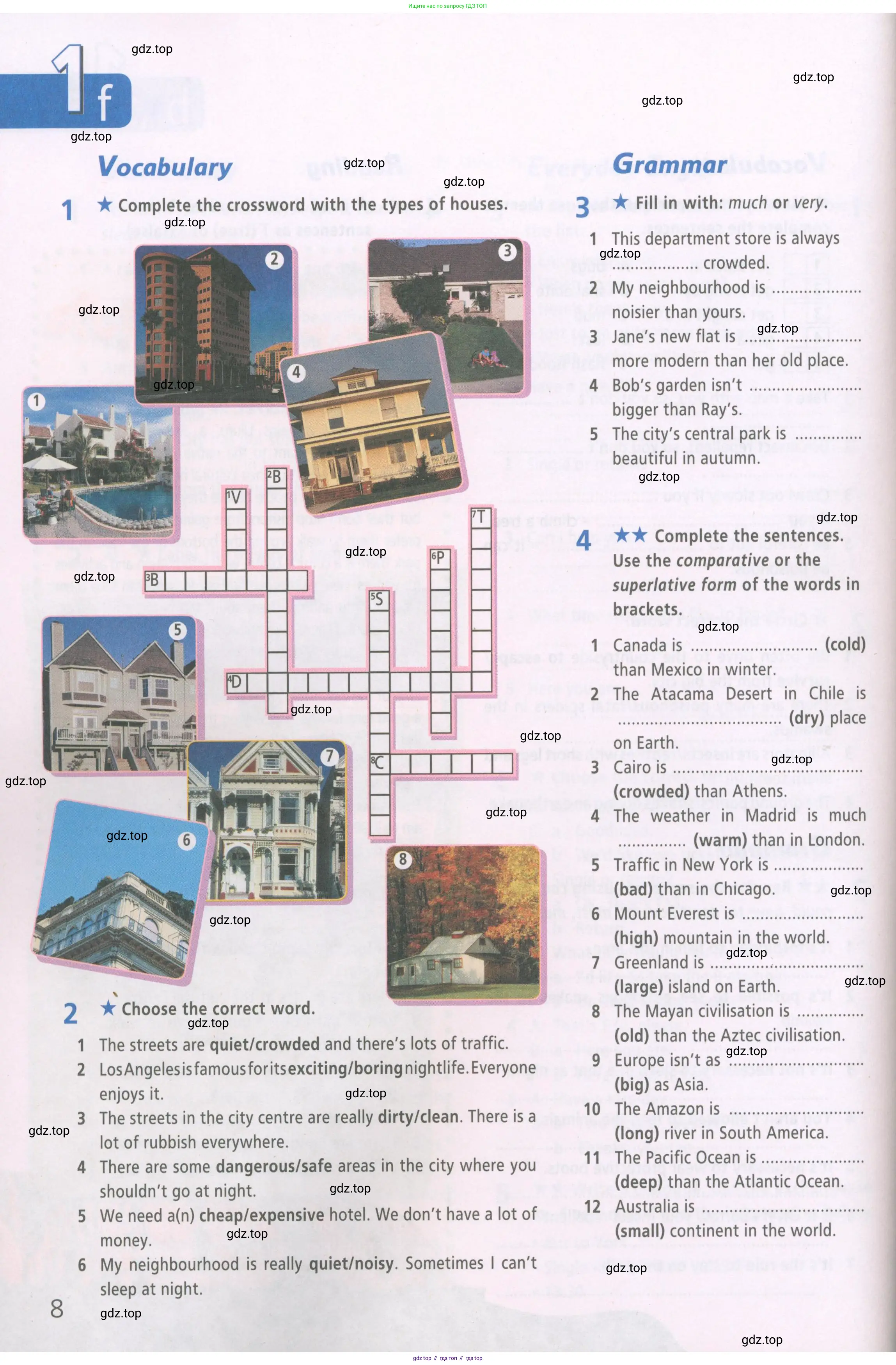 Английский язык (english), 6 класс Рабочая тетрадь (workbook), авторы: Баранова Ксения Михайловна (Baranova Ksenia), Мильруд Радислав Петрович (Millrood Radislav), Копылова Виктория Викторовна (Kopylova Victoria), Дули Дженни (Dooley Jenny), Эванс Вирджиния (Evans Virginia), издательство Просвещение, Москва, 2023, белого цвета, страница 8