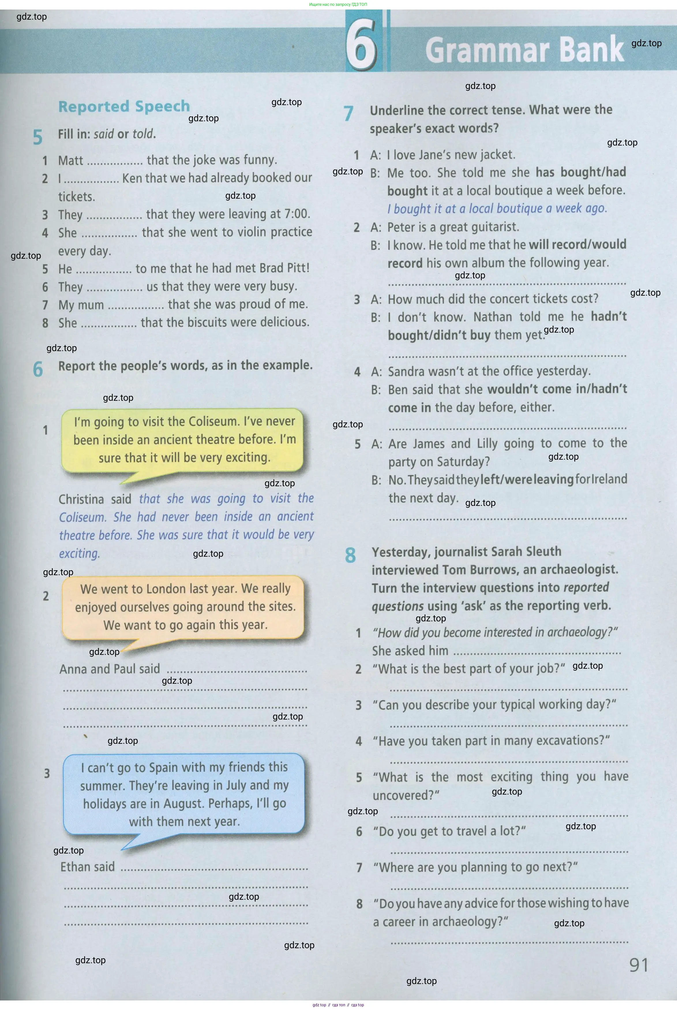 Английский язык (english), 6 класс Рабочая тетрадь (workbook), авторы: Баранова Ксения Михайловна (Baranova Ksenia), Мильруд Радислав Петрович (Millrood Radislav), Копылова Виктория Викторовна (Kopylova Victoria), Дули Дженни (Dooley Jenny), Эванс Вирджиния (Evans Virginia), издательство Просвещение, Москва, 2023, белого цвета, страница 91